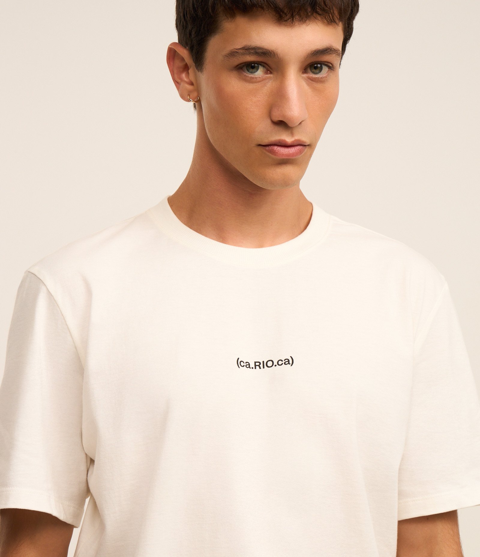 Camiseta Comfort em Algodão com Estampa do Rio de Janeiro Off White 1
