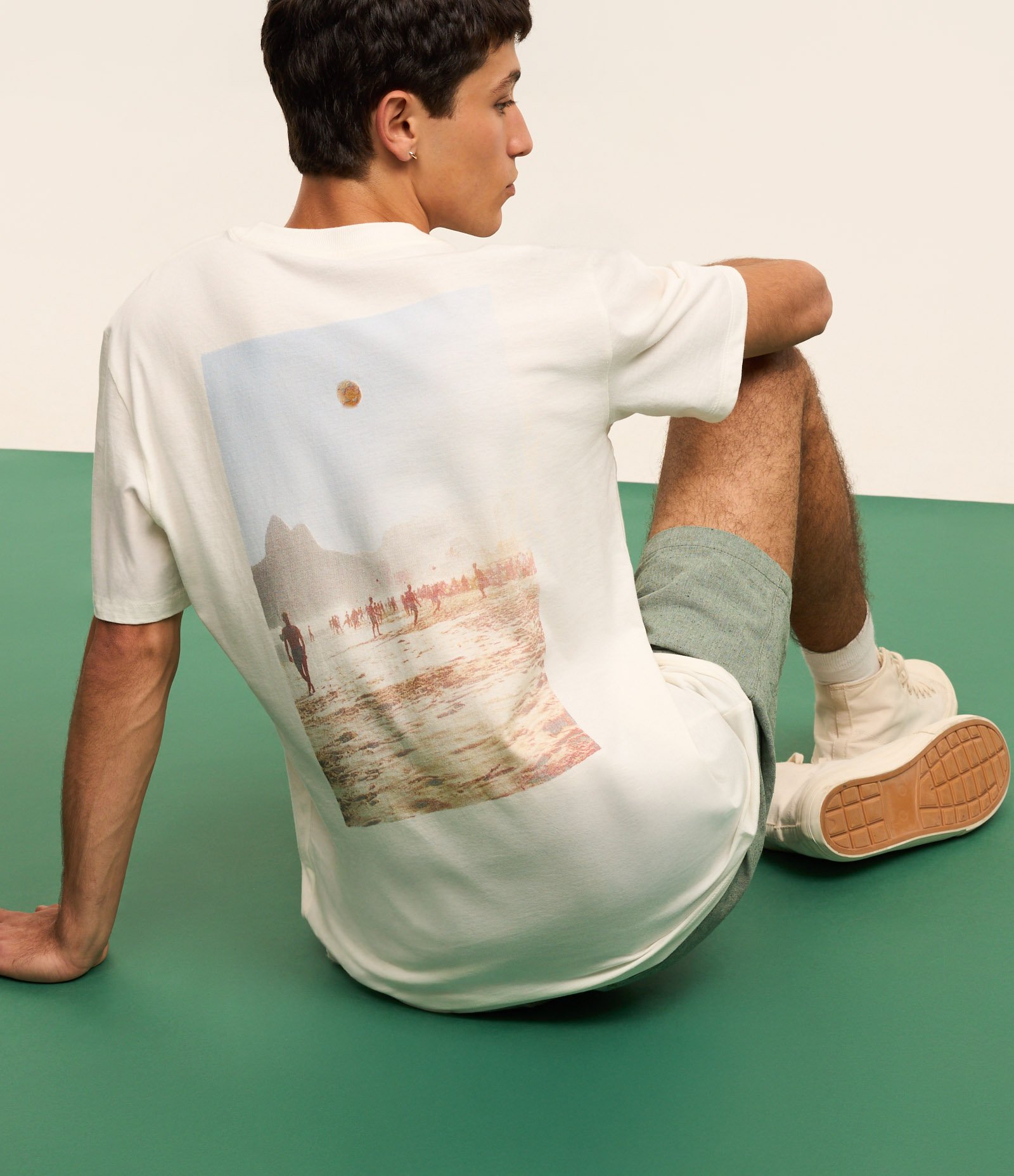 Camiseta Comfort em Algodão com Estampa do Rio de Janeiro Off White 3