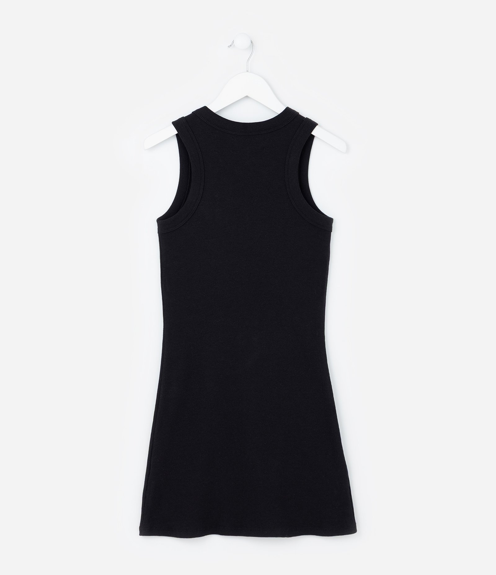 Vestido Infantil em Ribana com Estamoa Cereja - Tam 5 a 14 Anos Preto 3