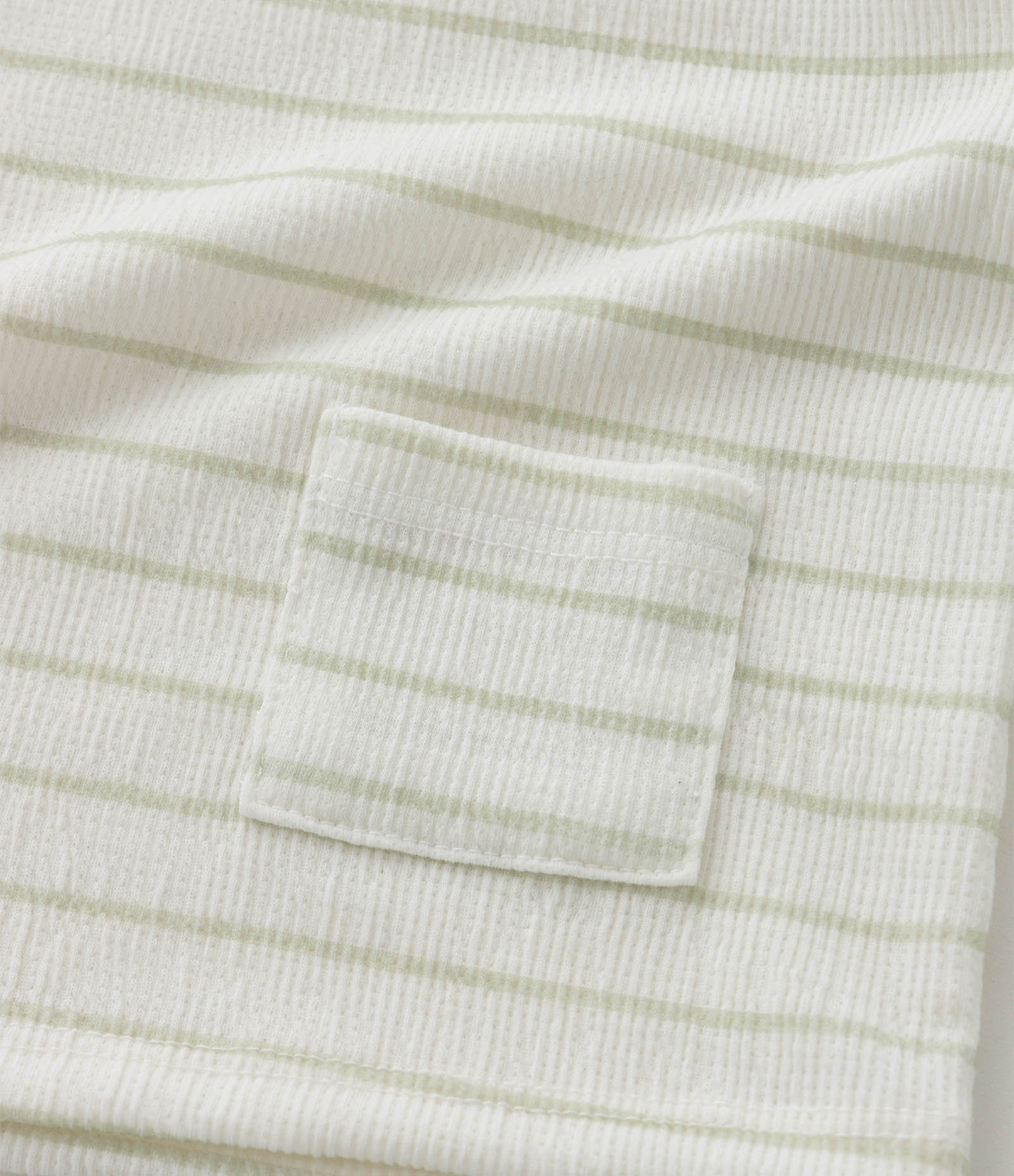 Conjunto Infantil com Estampa de Listras Texturizado - Tam 0 a 18 Meses Verde 8