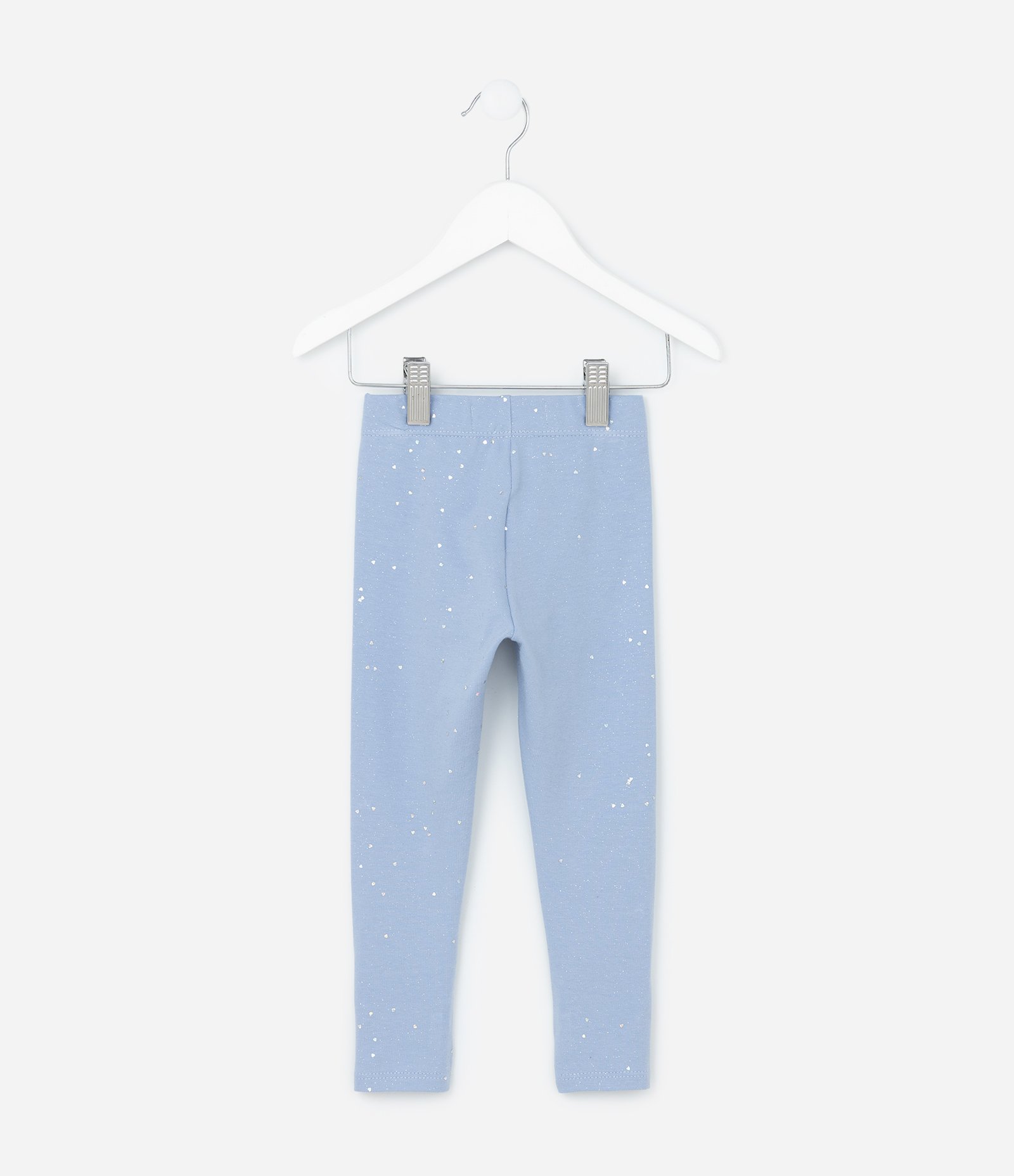 Calça Legging Infantil em Cotton com Brilhinhos - Tam 1 A 5 Anos Lilás 3