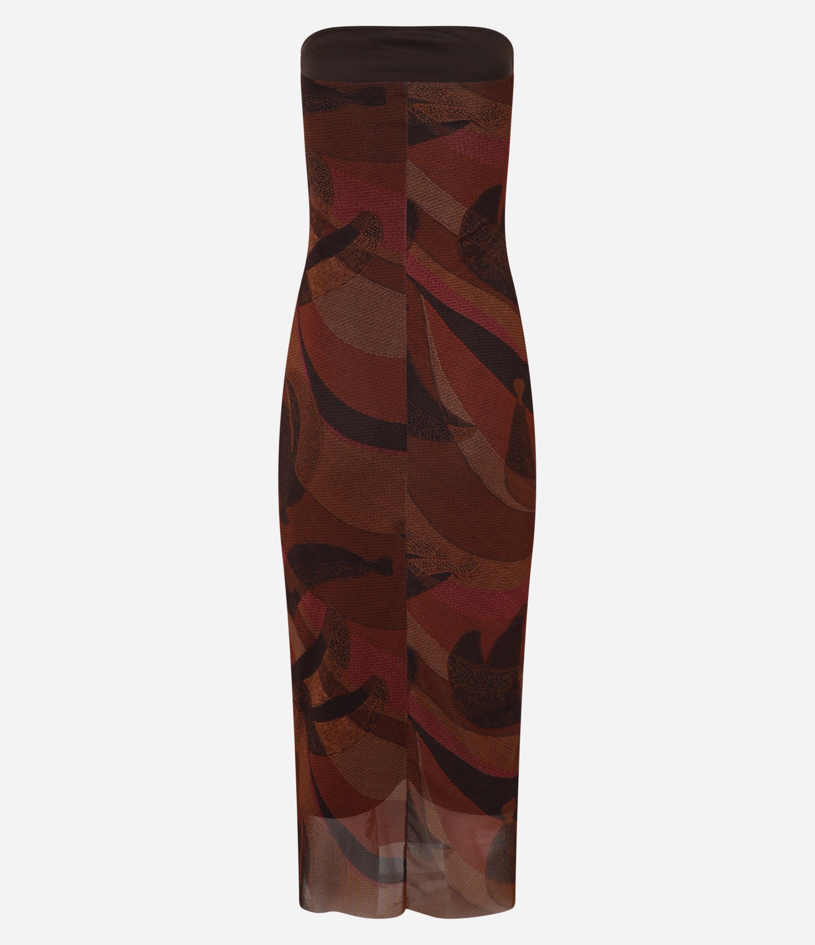 Vestido Long Midi em Tule Tomara que Caia com Fenda Vermelho 6