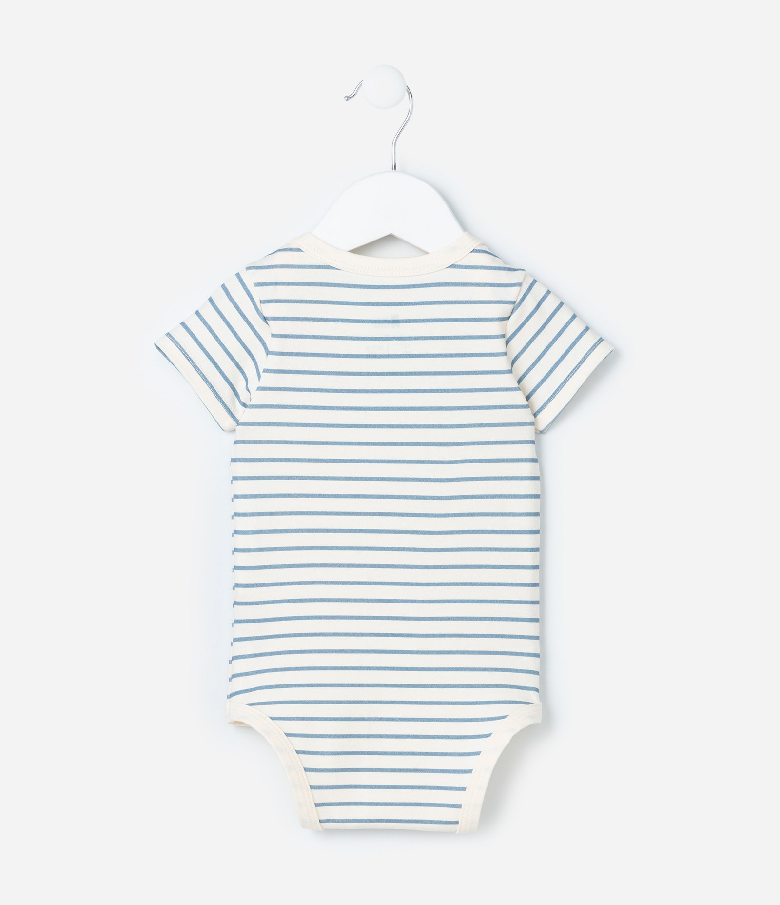Body Infantil com Lettering Xodózinho da Família - Tam RN a 18 meses Bege/Azul 2