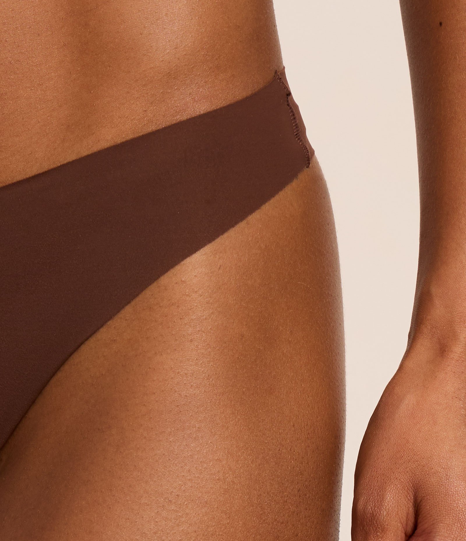 Kit 02 Calcinhas Biquíni Fio em Microfibra Marrom/Rosa Neutro 6