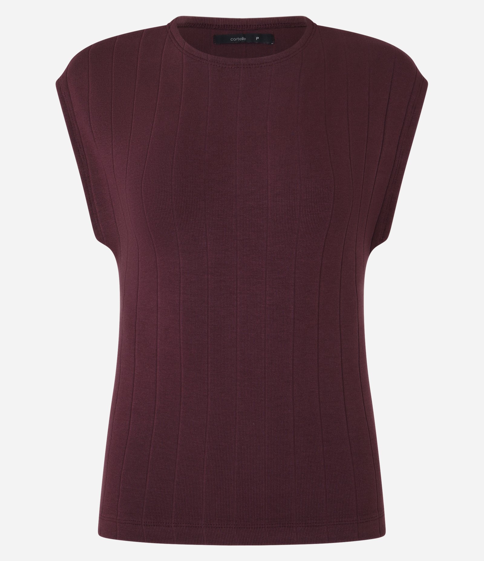 Blusa em Ribana com Manga Sem Cava 1