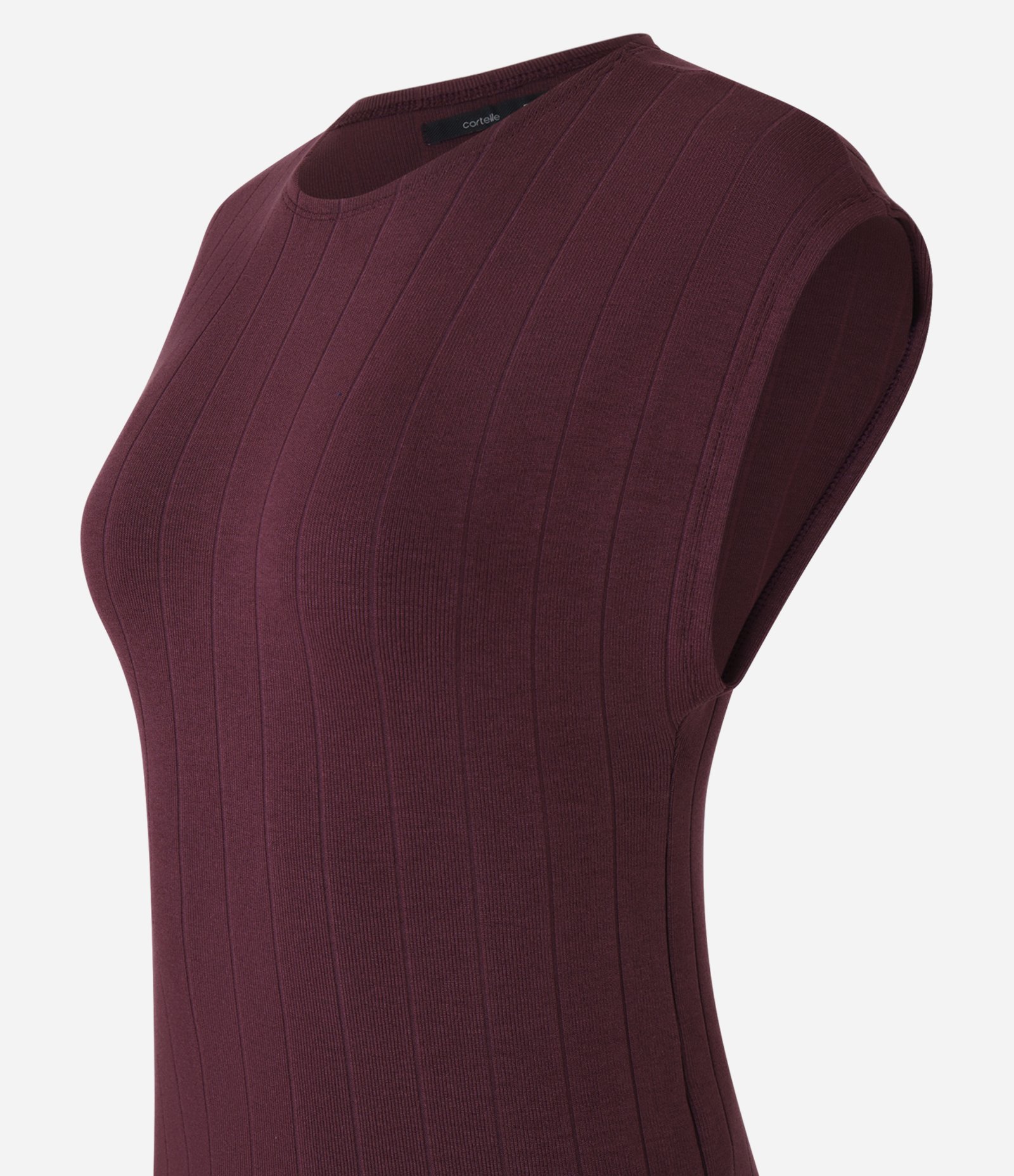 Blusa em Ribana com Manga Sem Cava 2