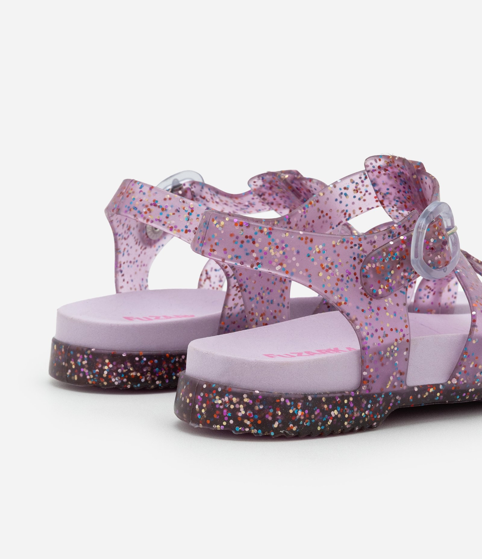 Sandália Infantil com Tiras e Glitter - Tam 27 a 34 Rosa 2