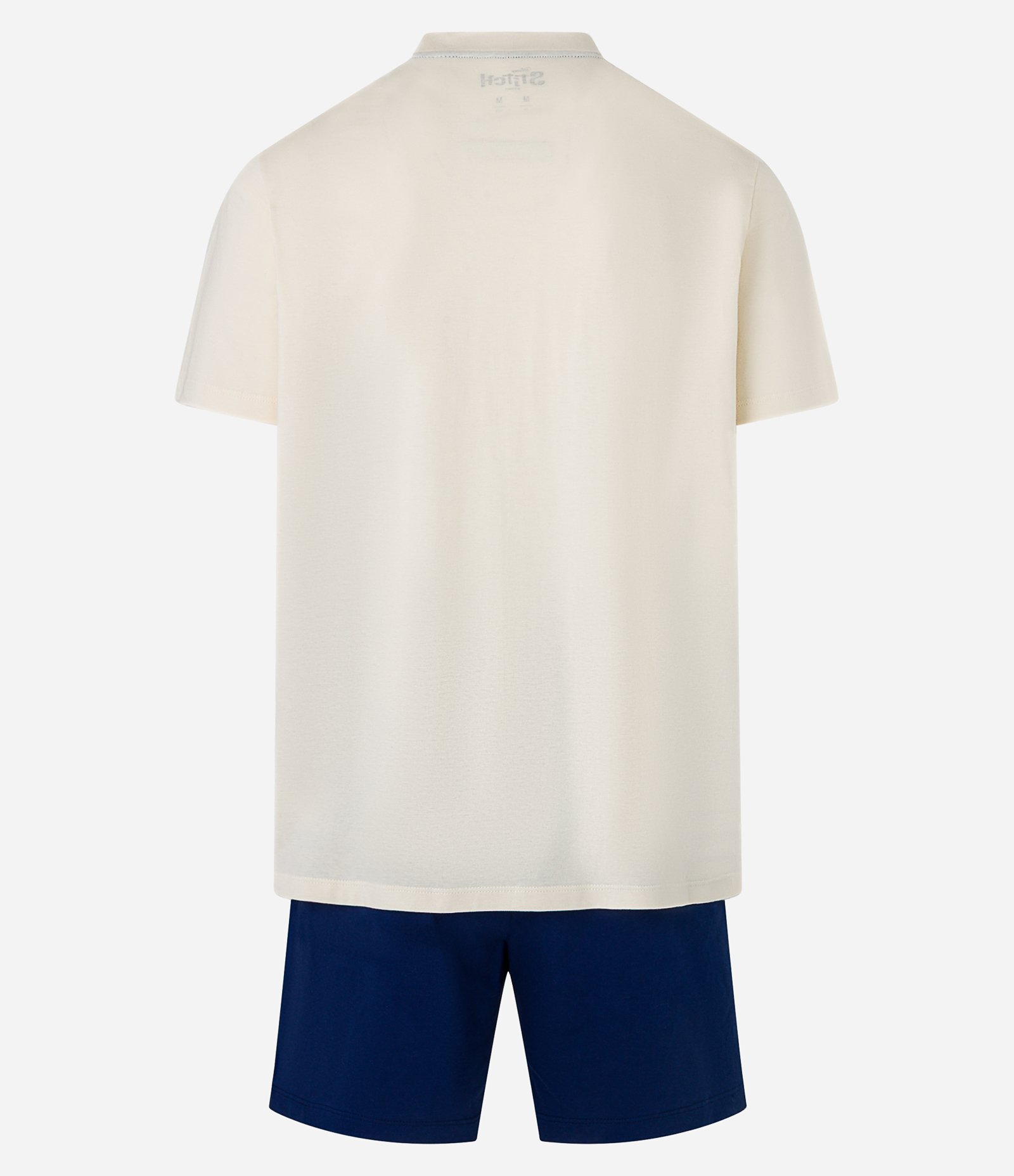 Pijama Curto em Algodão com Estampa do Stitch Azul 5