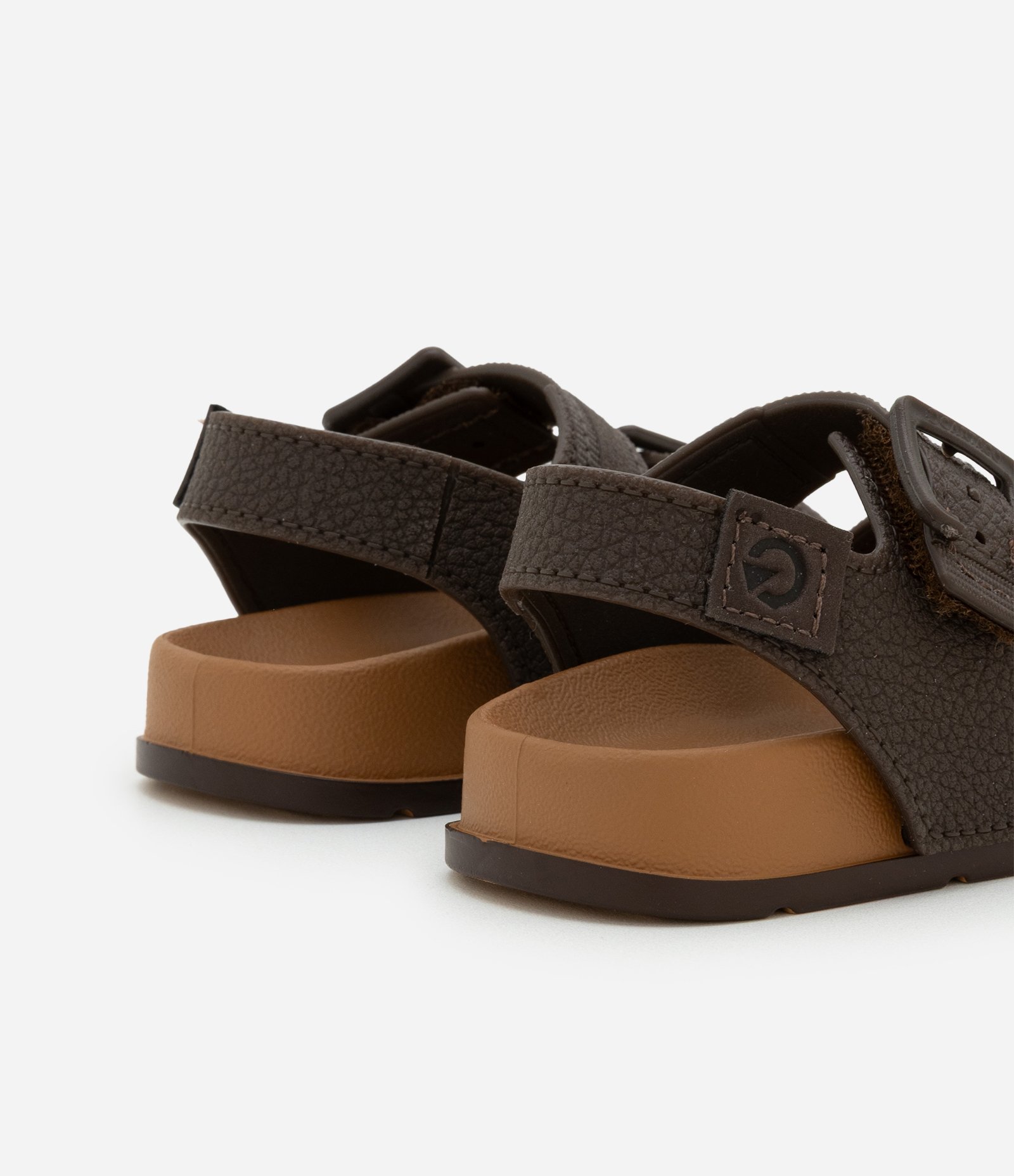 Sandália Infantil com Duas Fivelas - Tam 17 a 25 Marrom 2