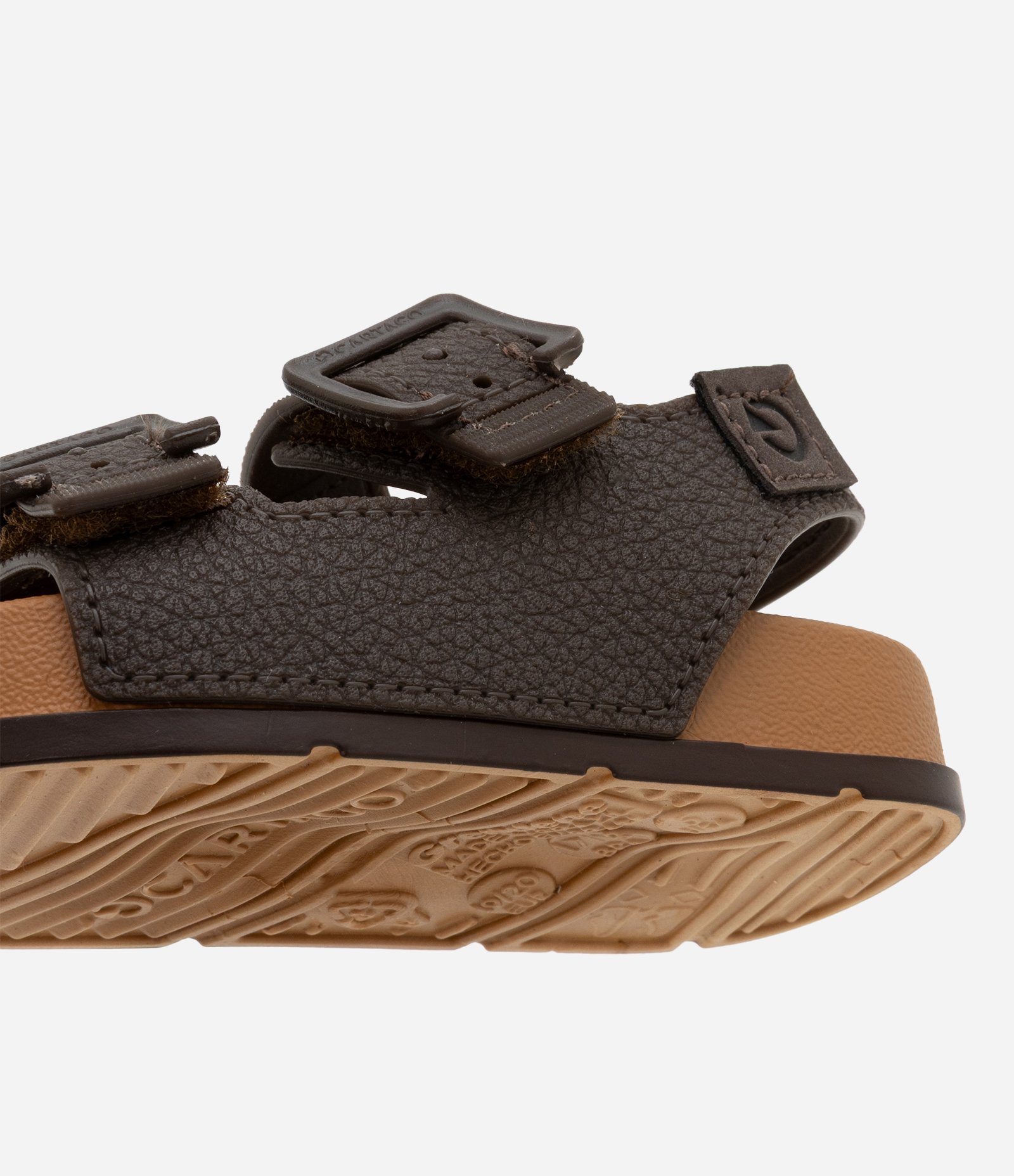 Sandália Infantil com Duas Fivelas - Tam 17 a 25 Marrom 3