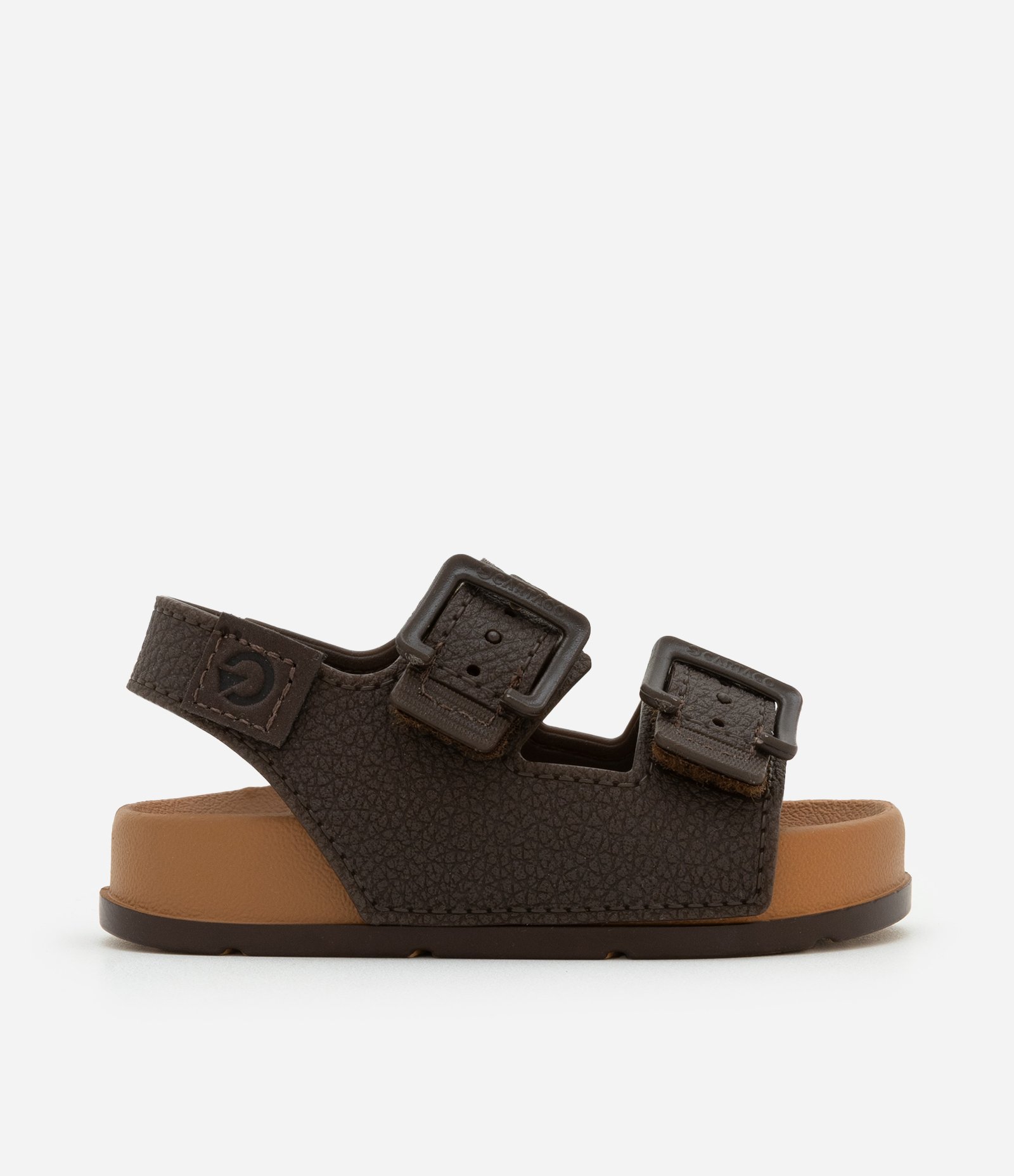 Sandália Infantil com Duas Fivelas - Tam 17 a 25 Marrom 6