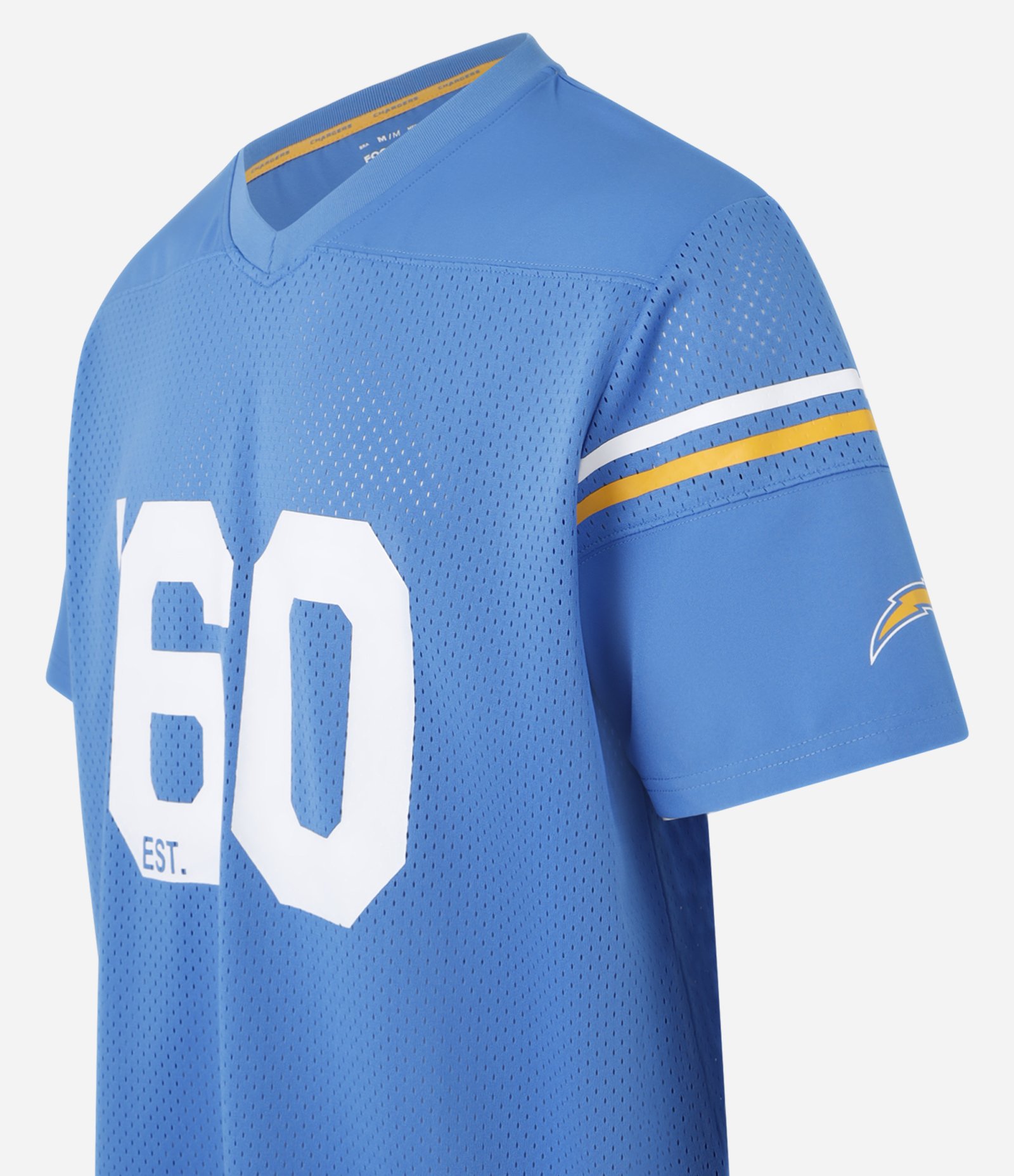 Camiseta Esportiva com Tecnologia Dry e Estampa Los Angeles Chargers NFL Azul 7