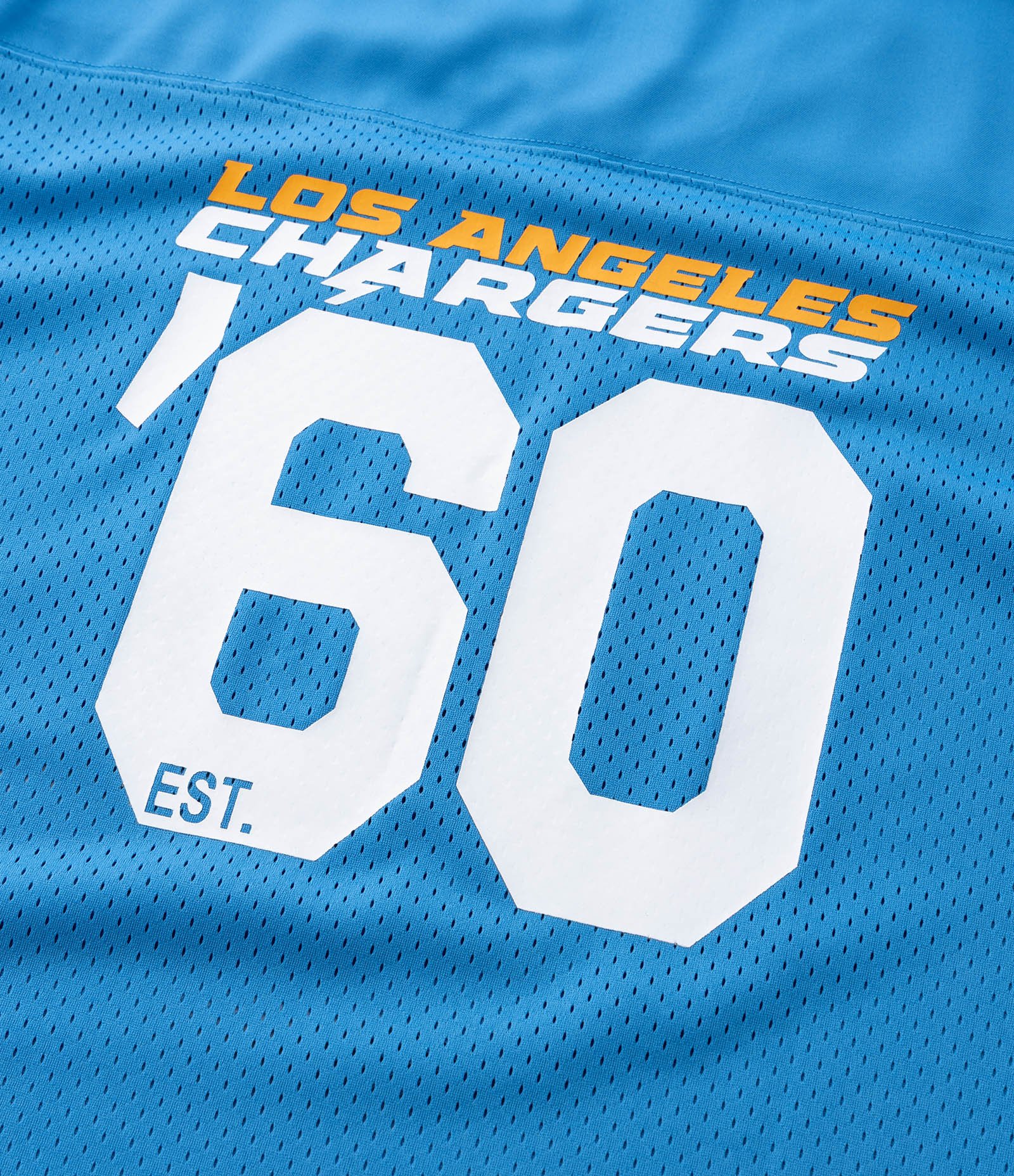 Camiseta Esportiva com Tecnologia Dry e Estampa Los Angeles Chargers NFL Azul 11