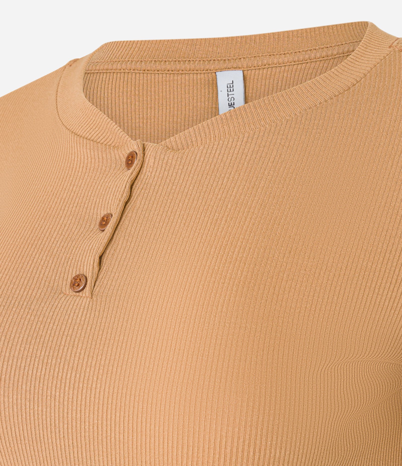 Blusa em Ribana com Botões e Detalhe nas Mangas 5