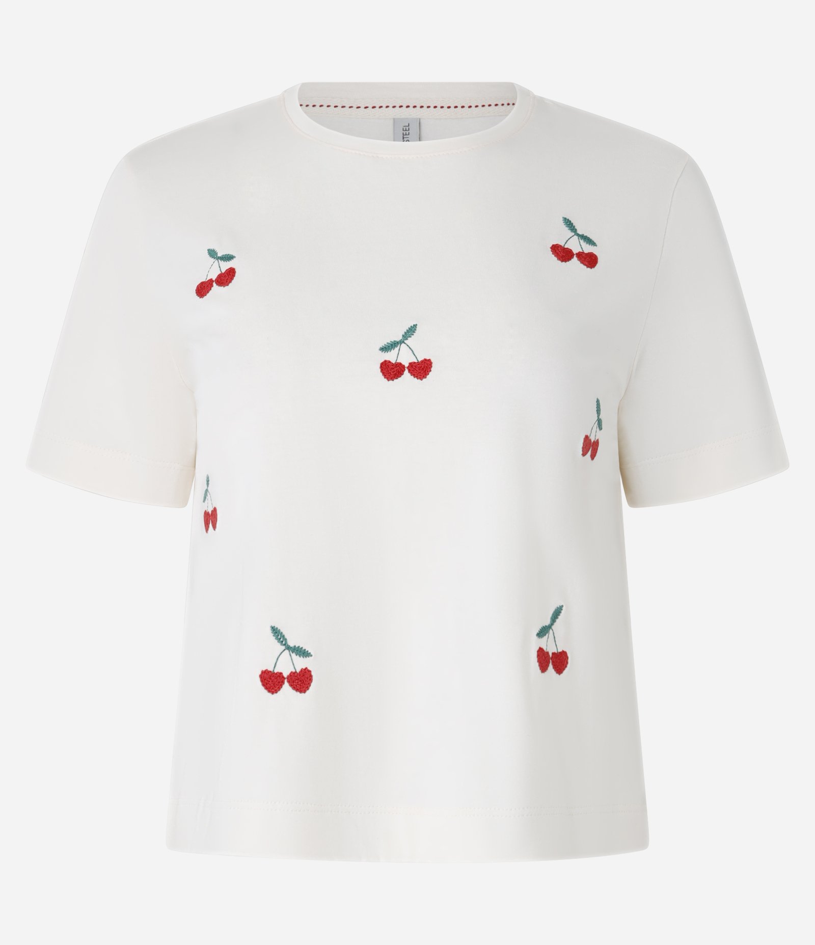 Camiseta em Algodão com Bordados de Cereja Off White 4