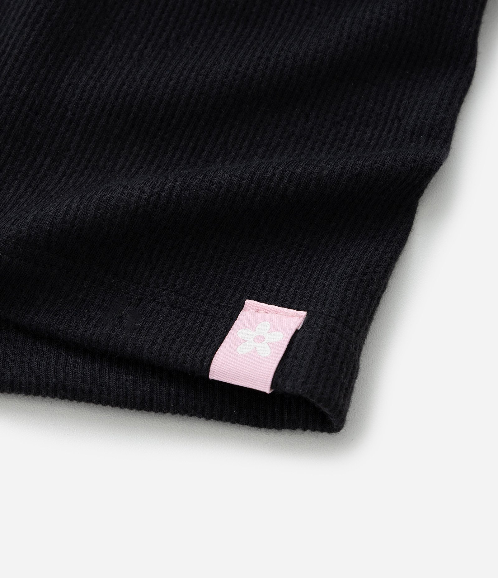 Bermuda Clochard Infantil com Babadinho Texturizada - Tam 0 a 18 Meses Preto 6