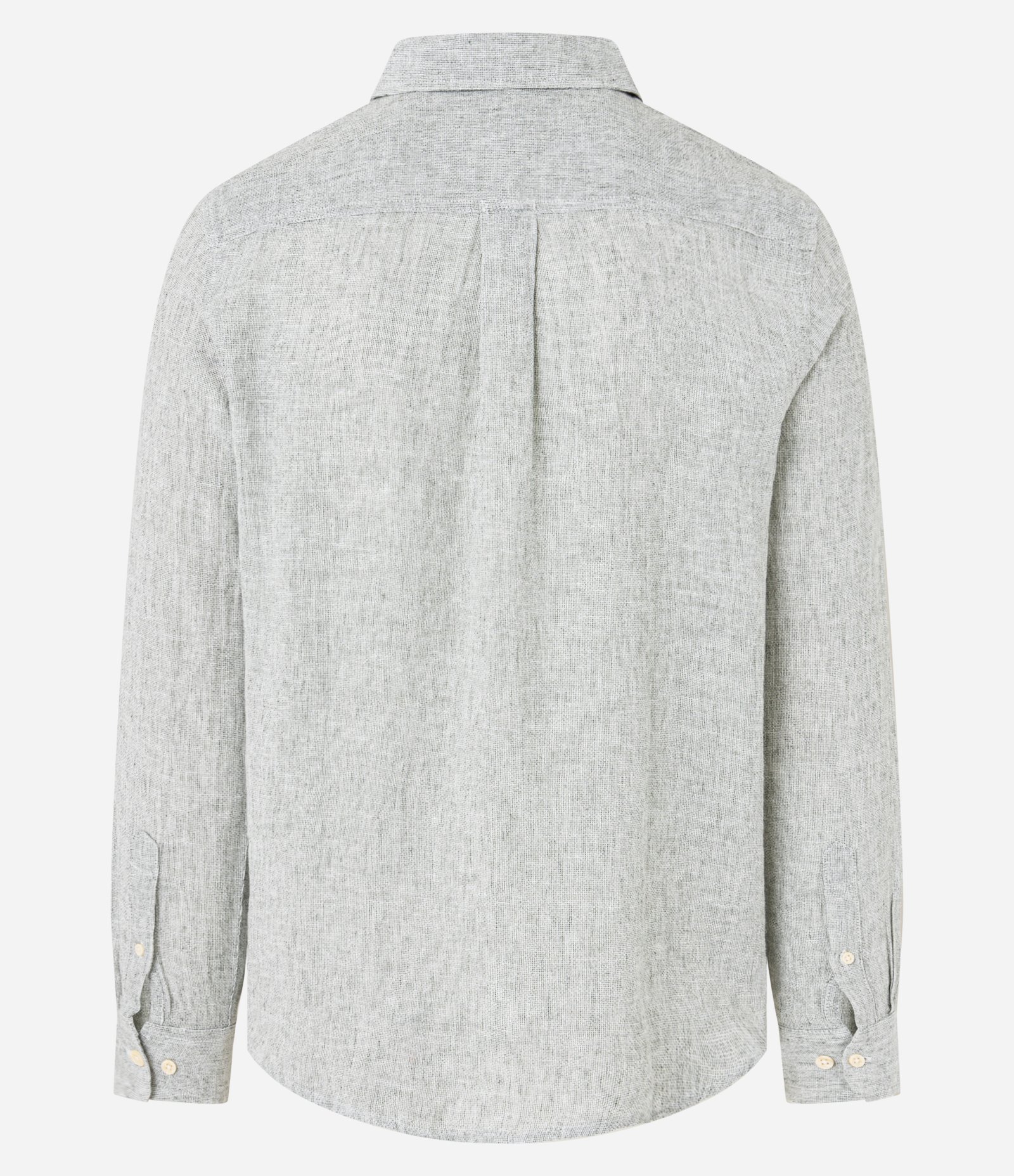 Camisa Regular em Linho e Gola Colarinho Verde 9