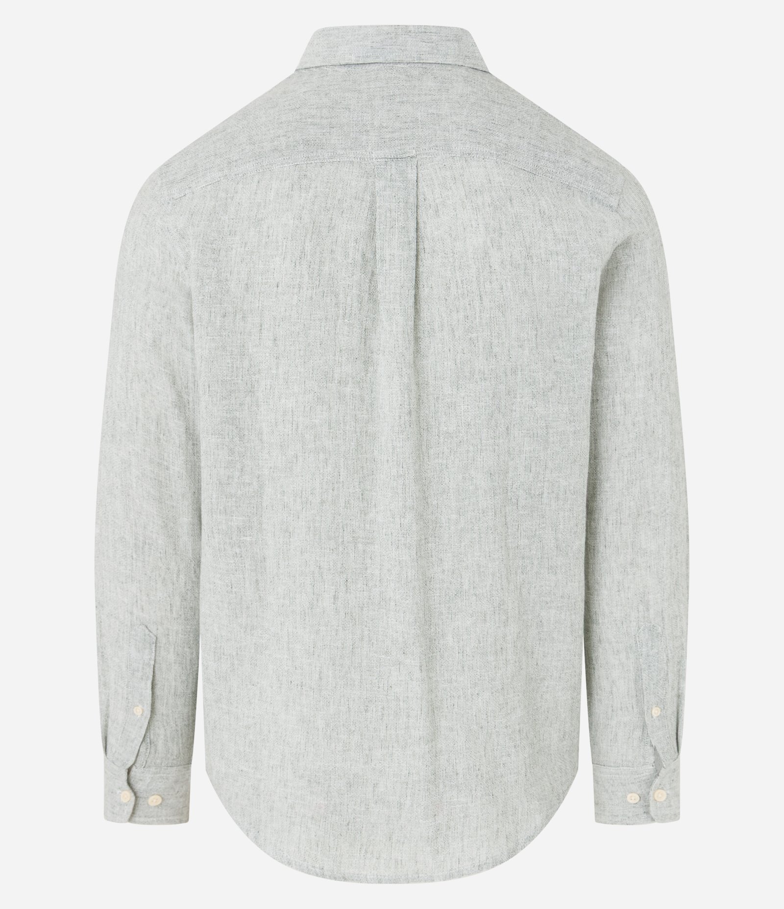 Camisa Regular em Linho e Gola Colarinho Verde 7