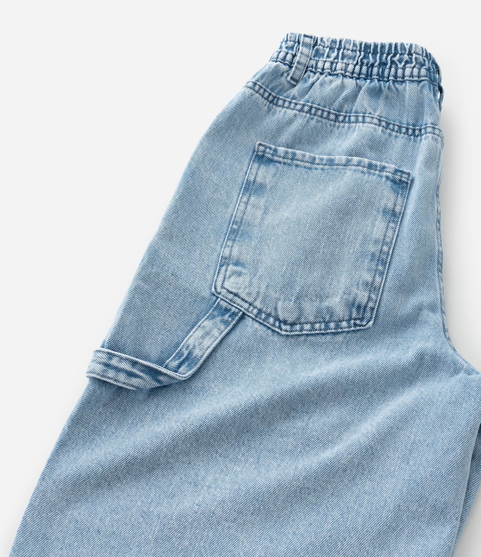 Bermuda Ampla Infantil Marmorizada - Tam 5 a 14 Anos Azul 6