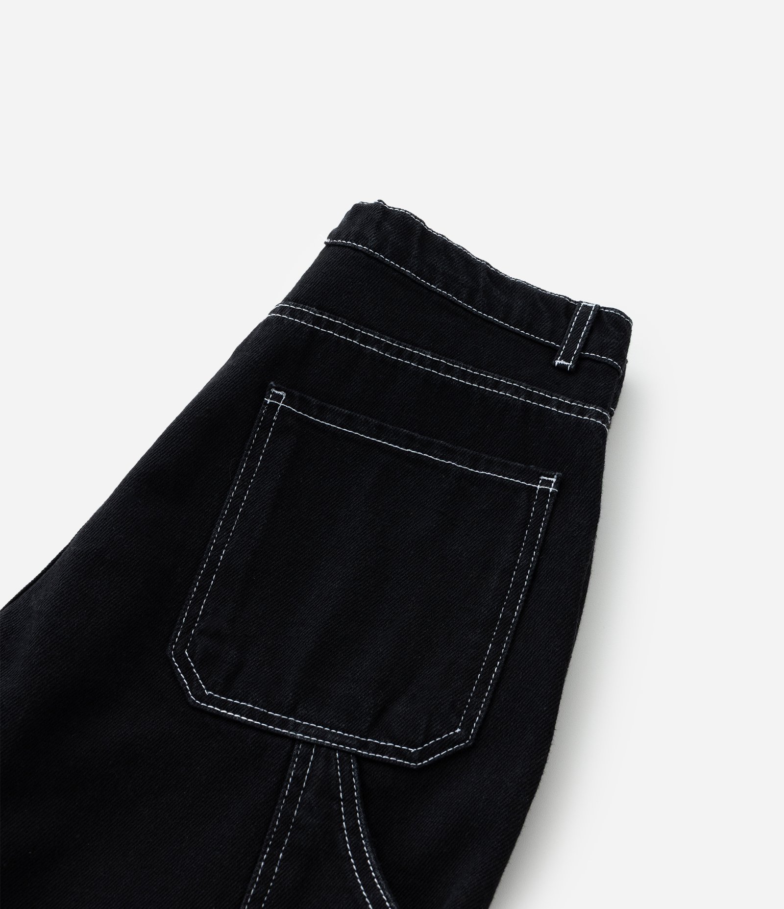 Bermuda Steet em Jeans com Costura Contrastante- Tam 5 A 14 Anos Preto 6