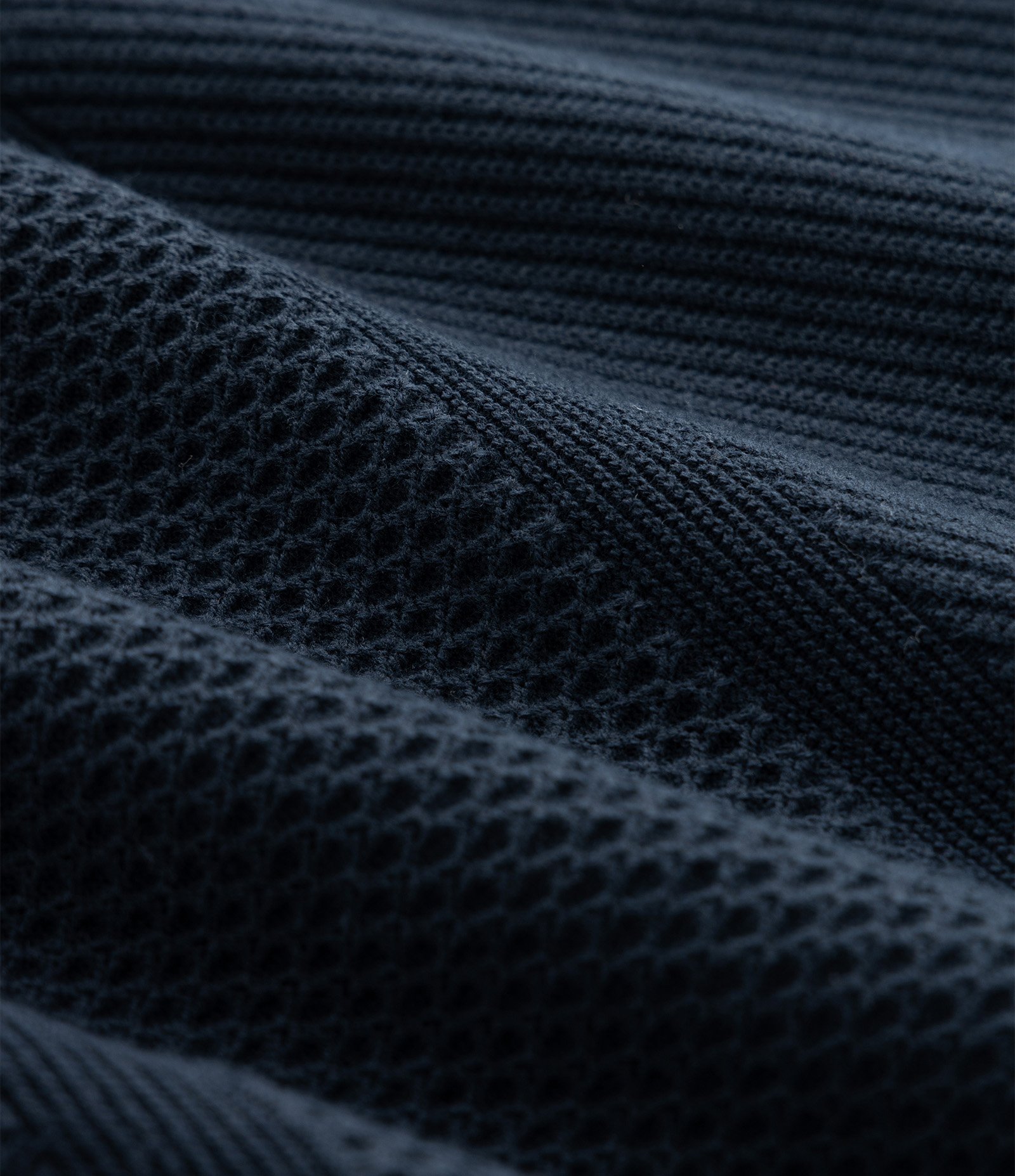 Casaco Comfort em Algodão Texturizado Azul 4