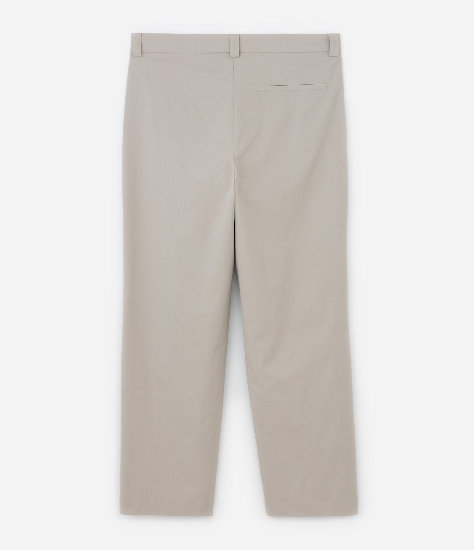 Calça Baggy em Sarja Alfaiatada com Pregas Bege 6