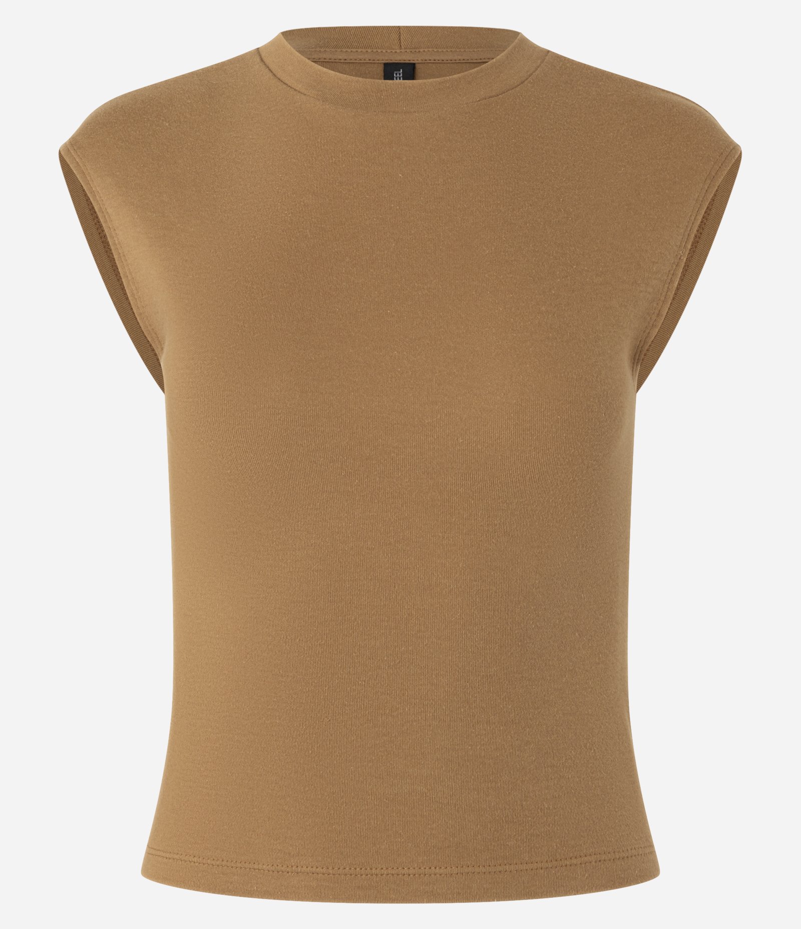 Blusa em Suedine com Ombro Caído Marrom 4