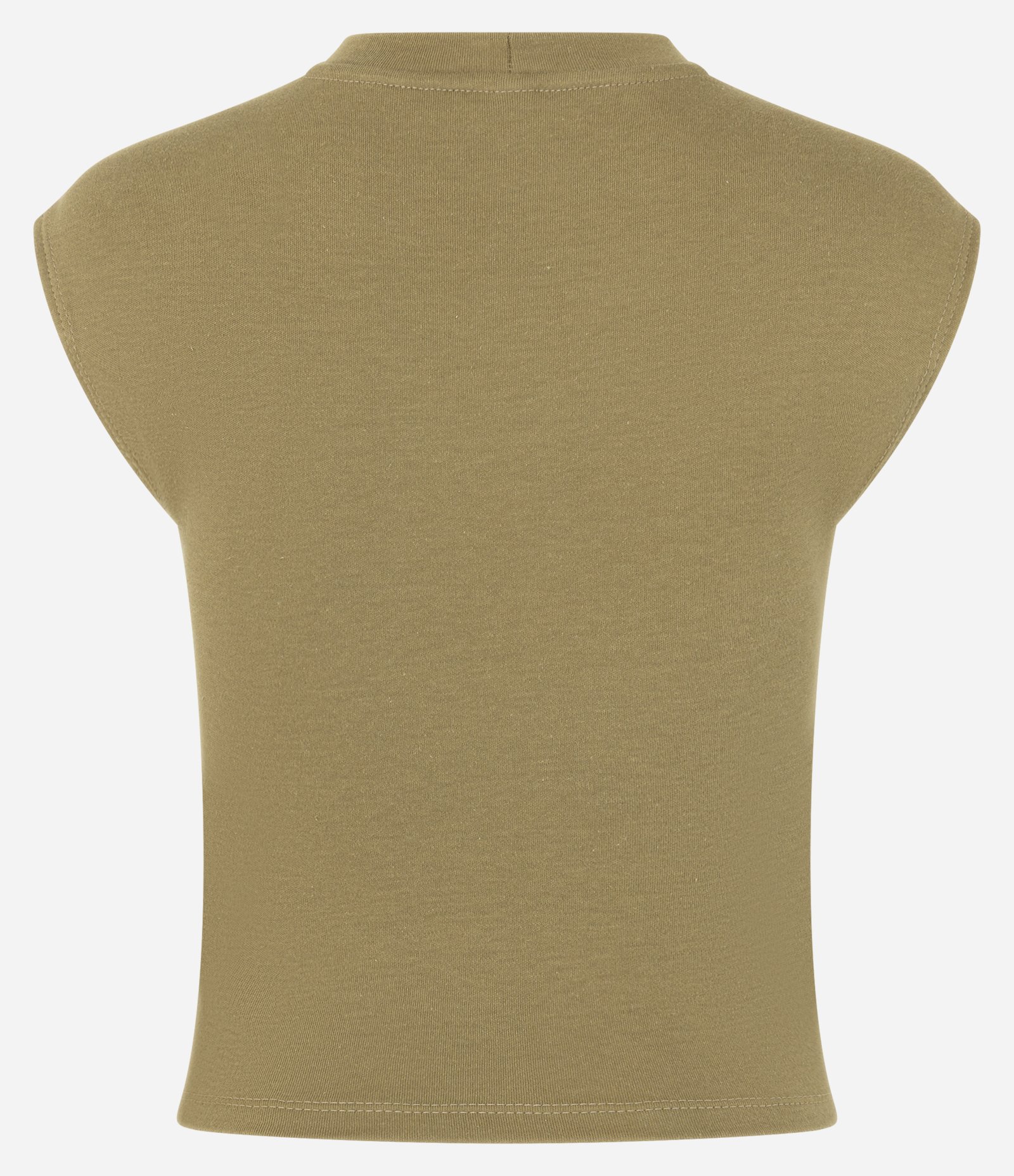 Blusa em Suedine com Ombro Caído Verde Oliva 5