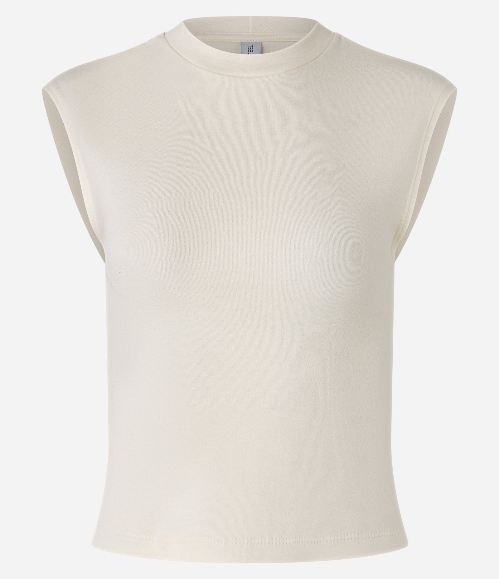 Blusa em Suedine com Ombro Caído Bege 4