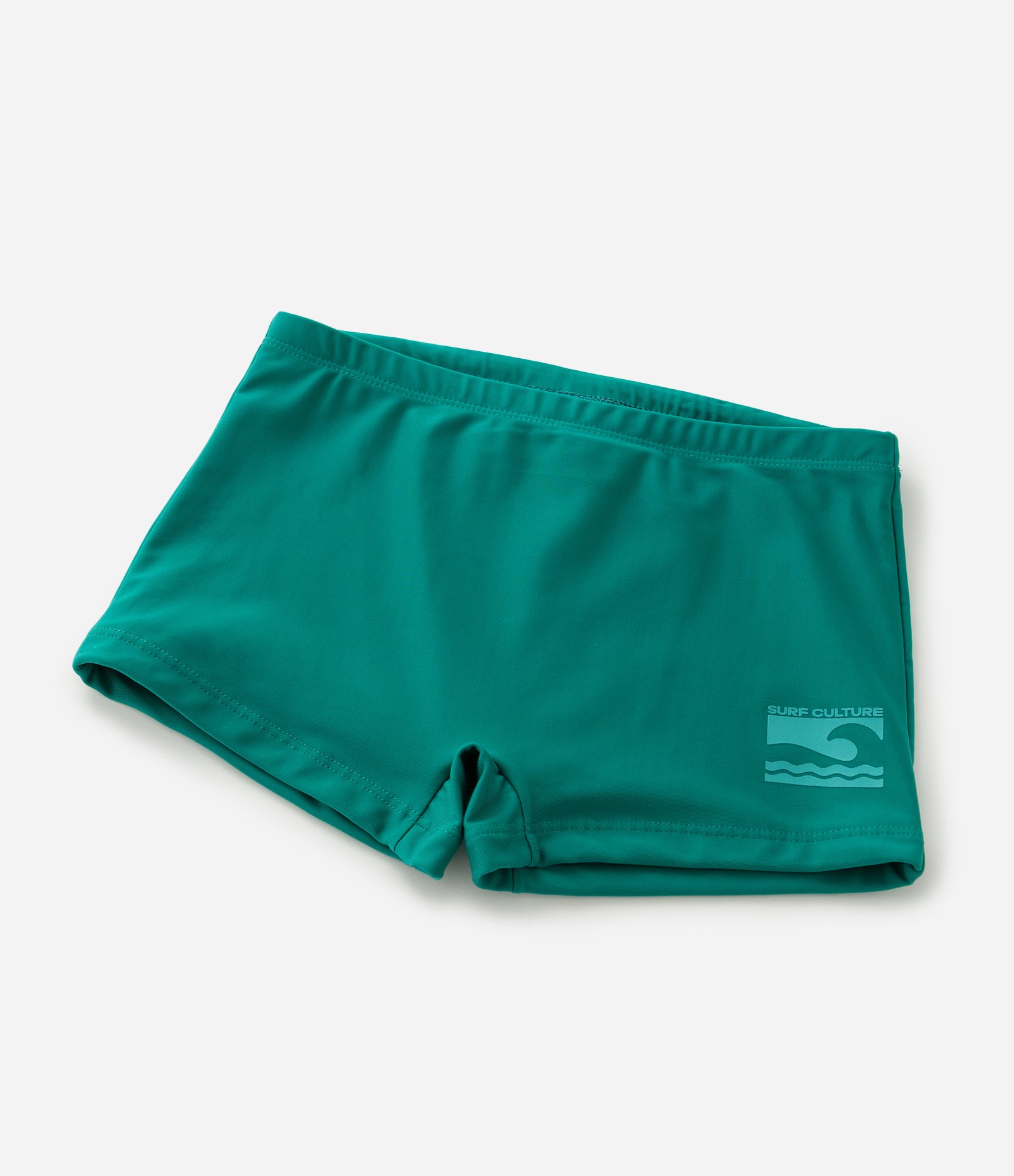 Sunga Boxer Infantil em Microfibra com Estampa Lateral de Ondinha - Tam 5 a 14 Anos Verde 5