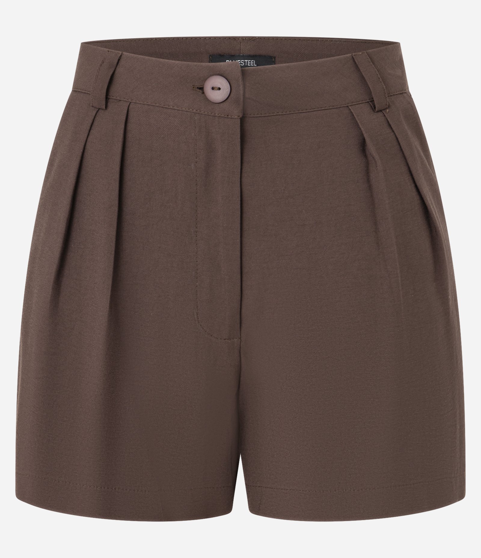 Bermuda em Alfaiataria com Pregas Marrom 5