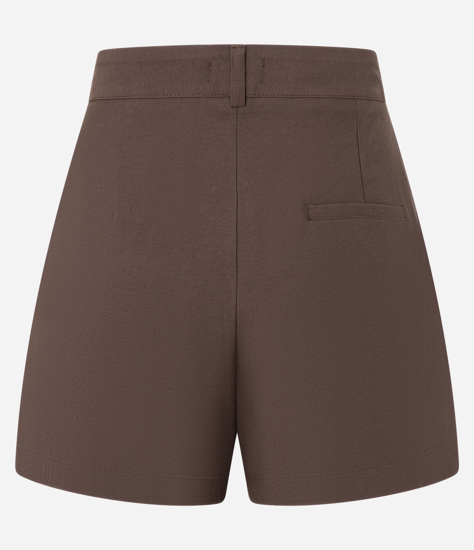 Bermuda em Alfaiataria com Pregas Marrom 6