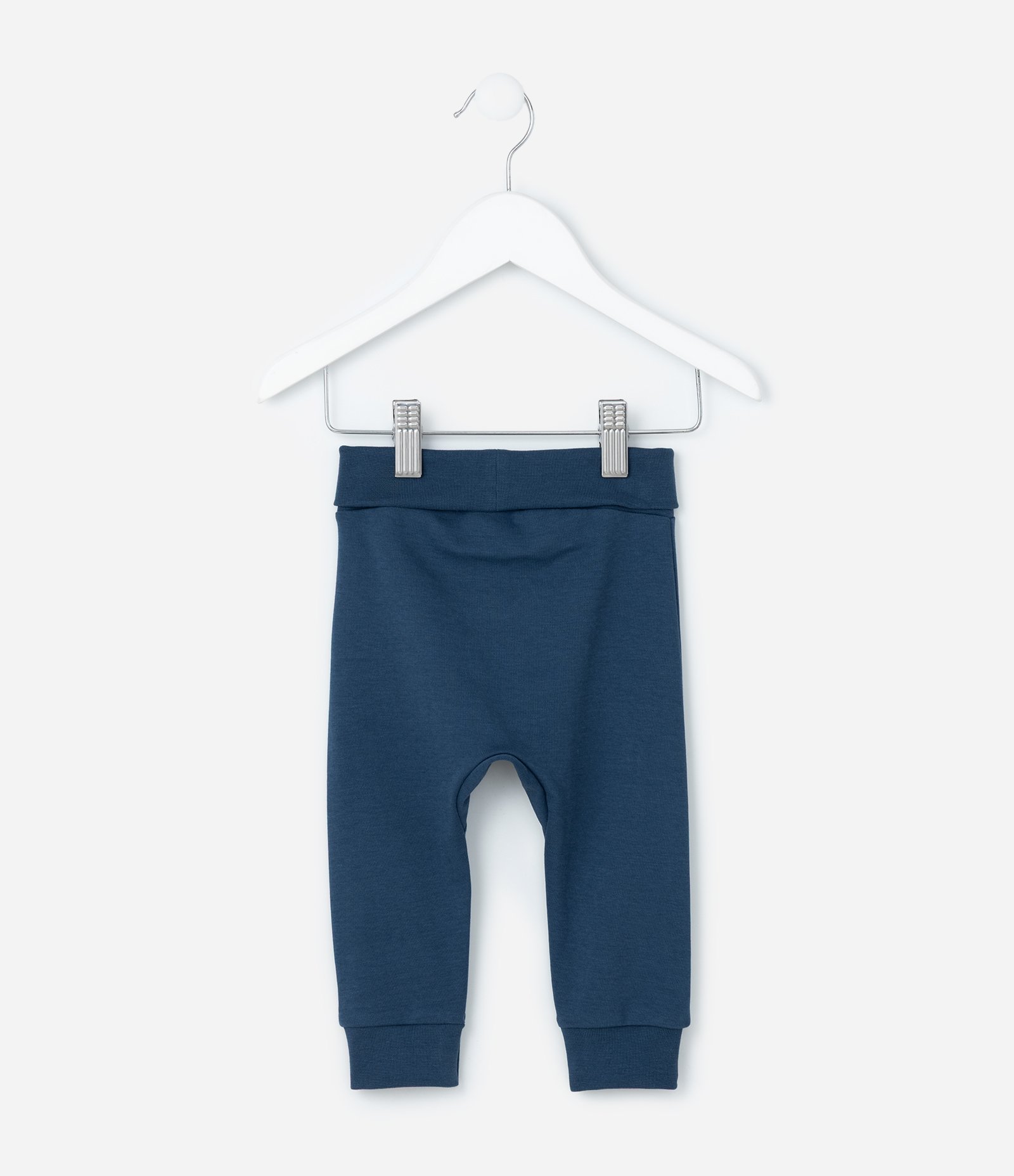 Calça Infantil em Algodão Peruano Básica - Tam RN a 18 meses Azul 3