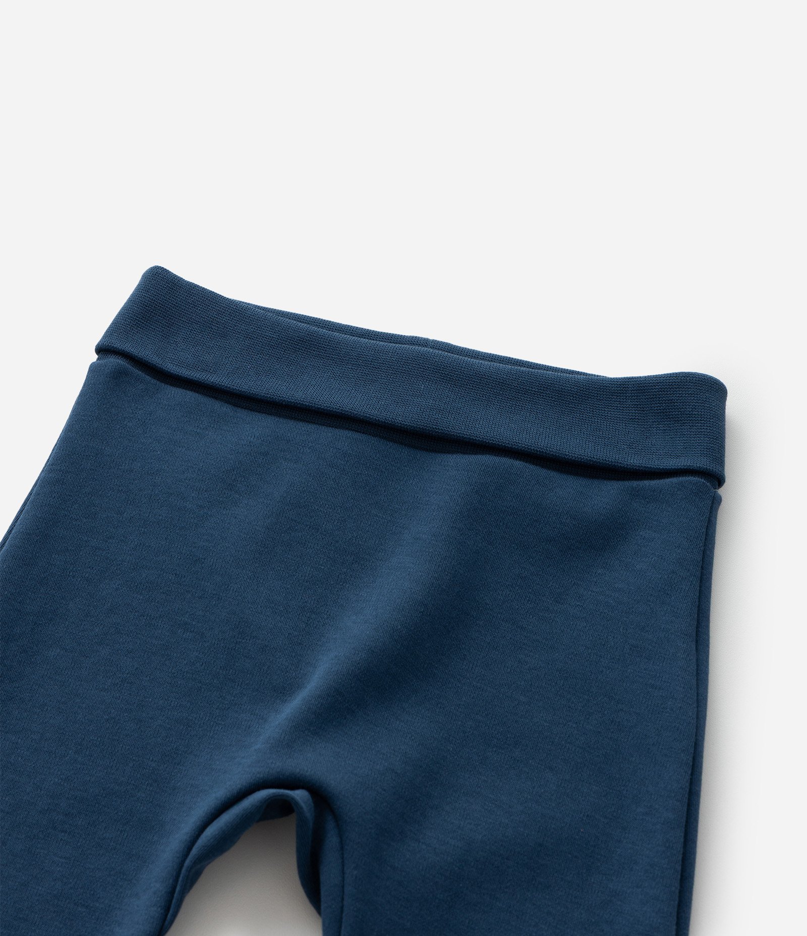 Calça Infantil em Algodão Peruano Básica - Tam RN a 18 meses Azul 8