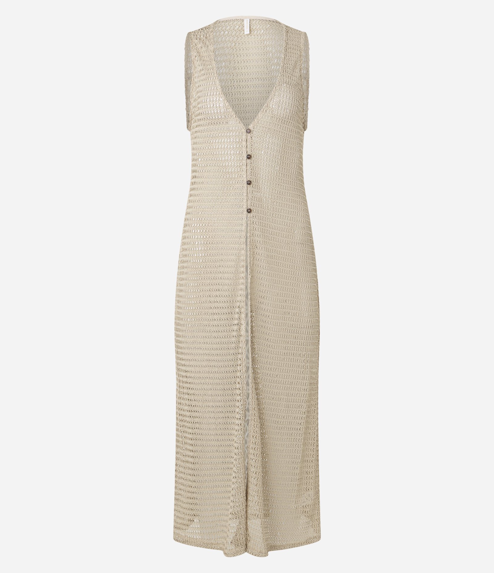 Saída de Praia Túnica Rendada Bege 5