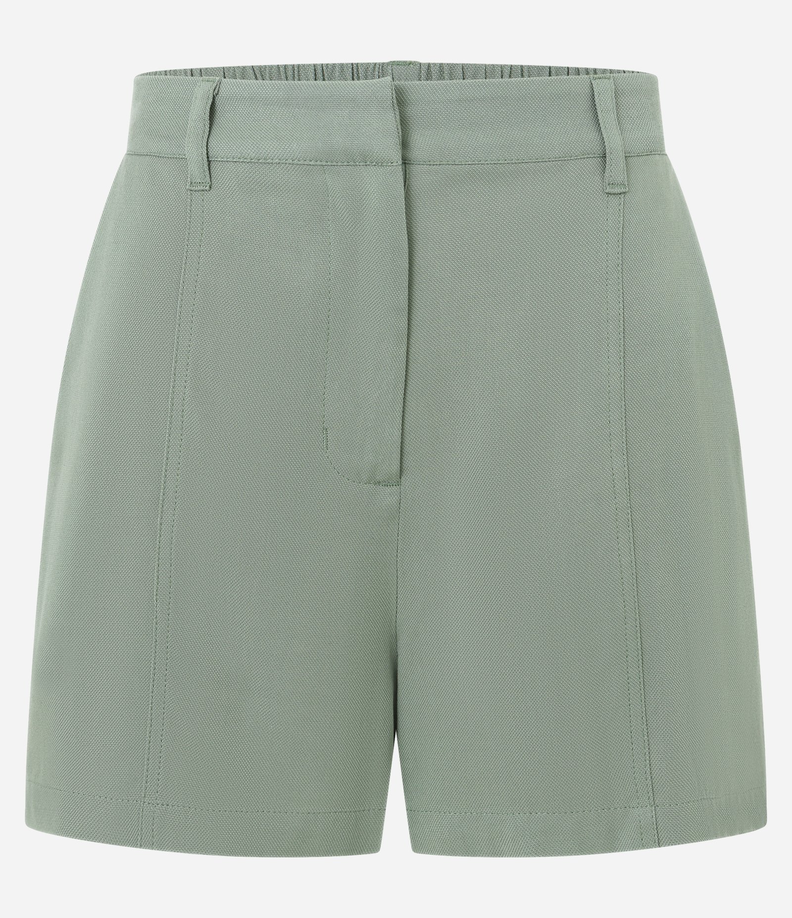 Short Curto Alfaiatado em Viscose Twill Verde 5