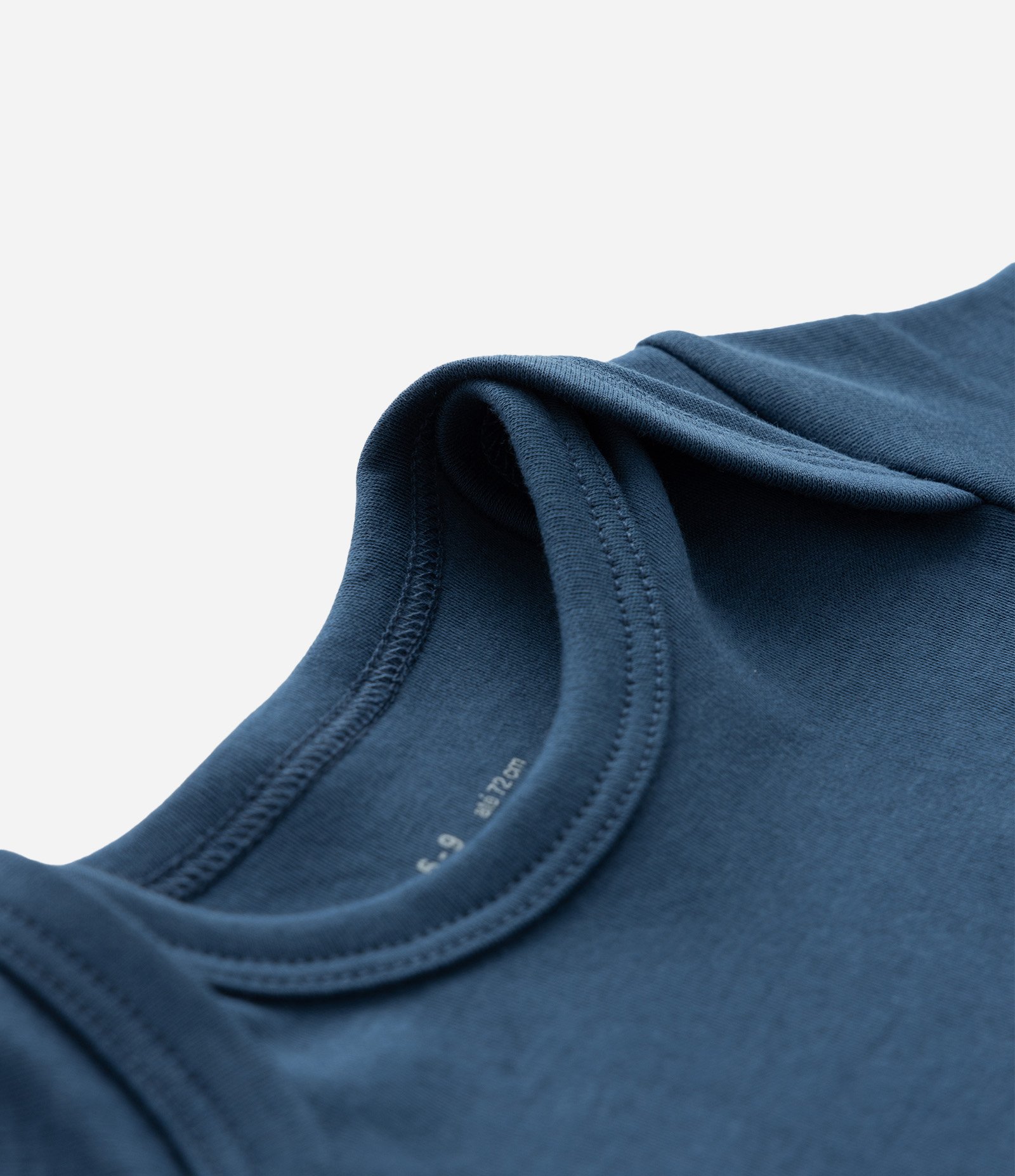 Body Infantil em Algodão Peruano com Bordado - Tam RN a 18 meses Azul 5