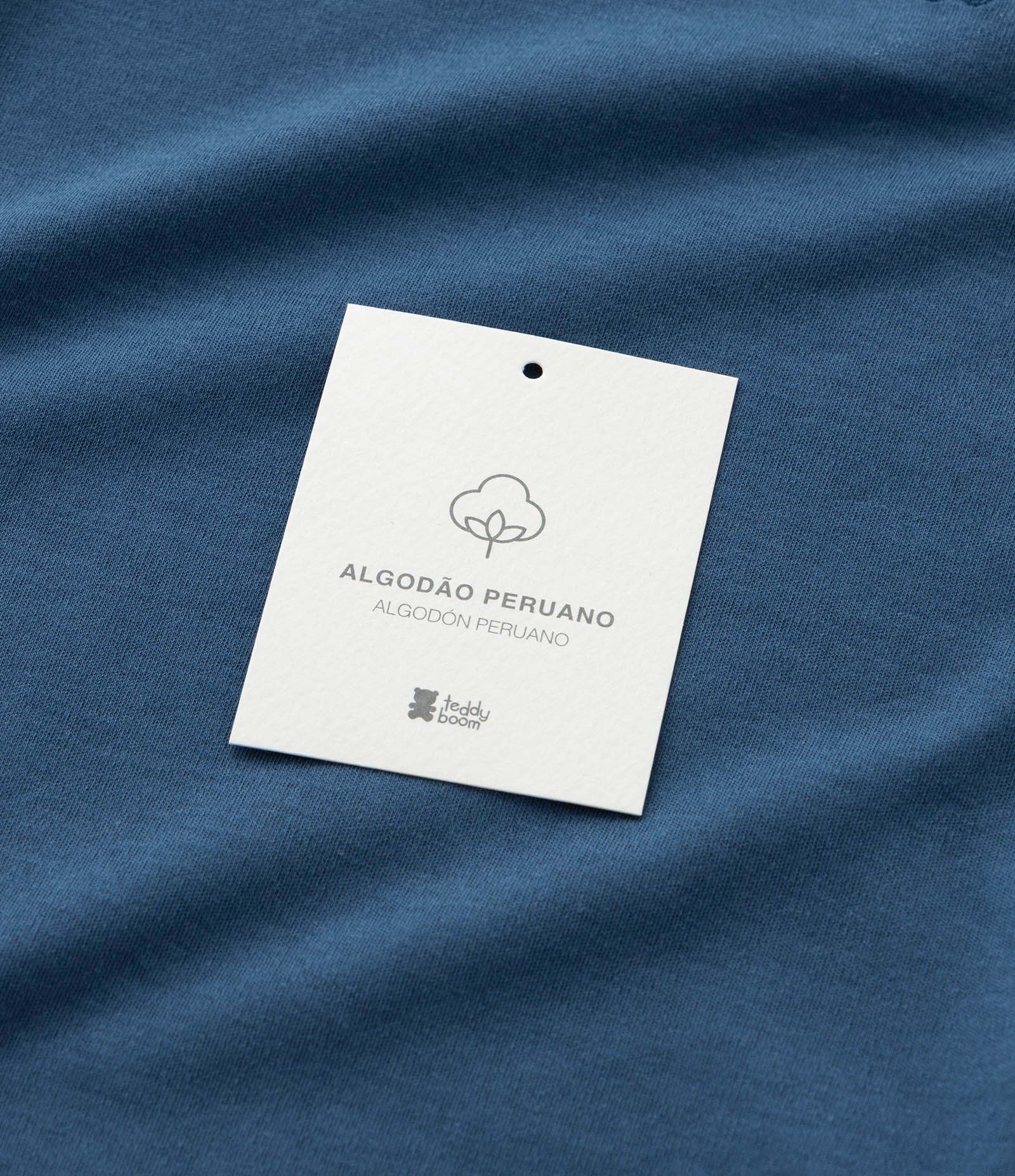 Body Infantil em Algodão Peruano com Bordado - Tam RN a 18 meses Azul 8