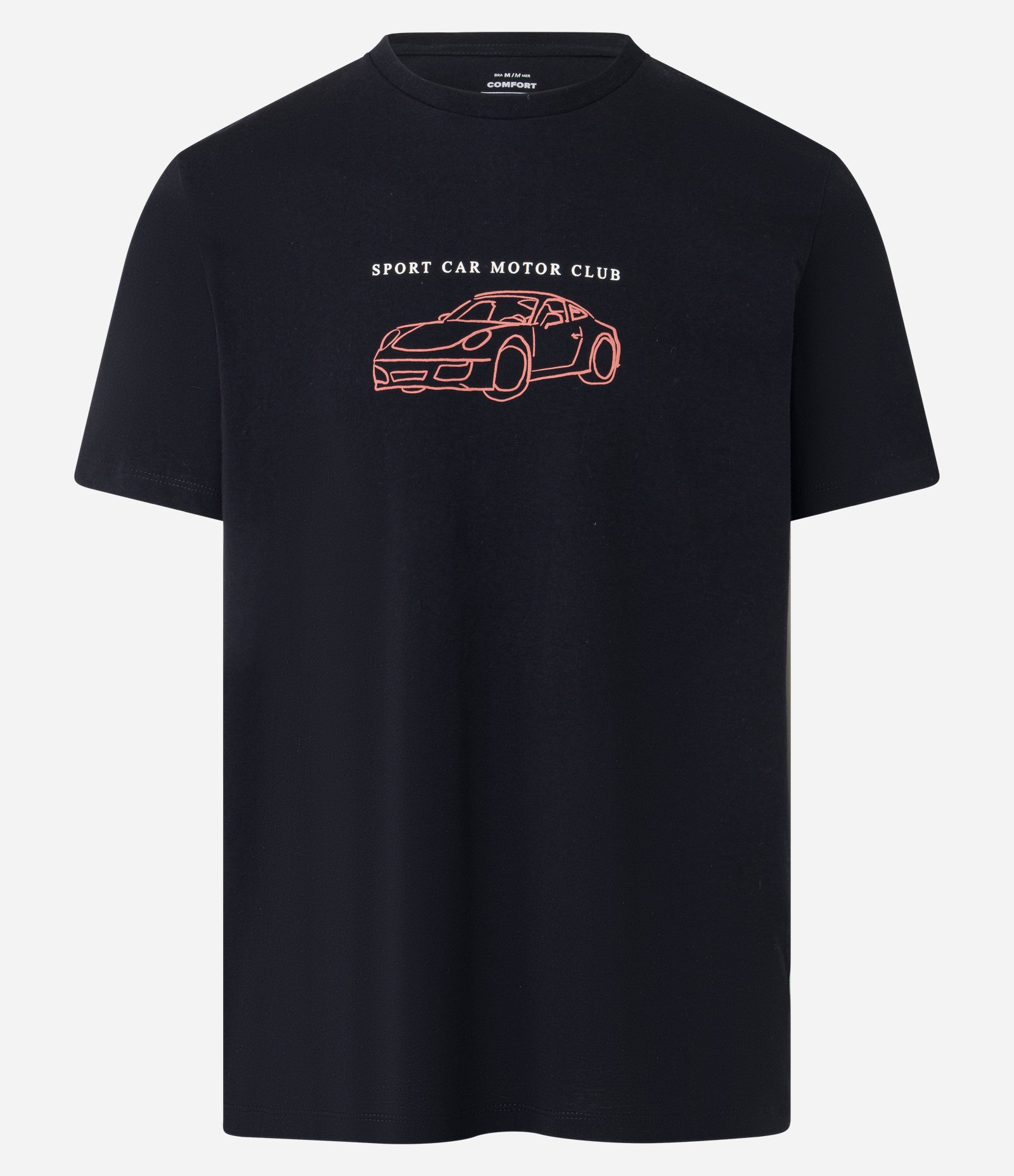 Camiseta Comfort em Algodão com Estampa de Carro e Lettering Preto 4