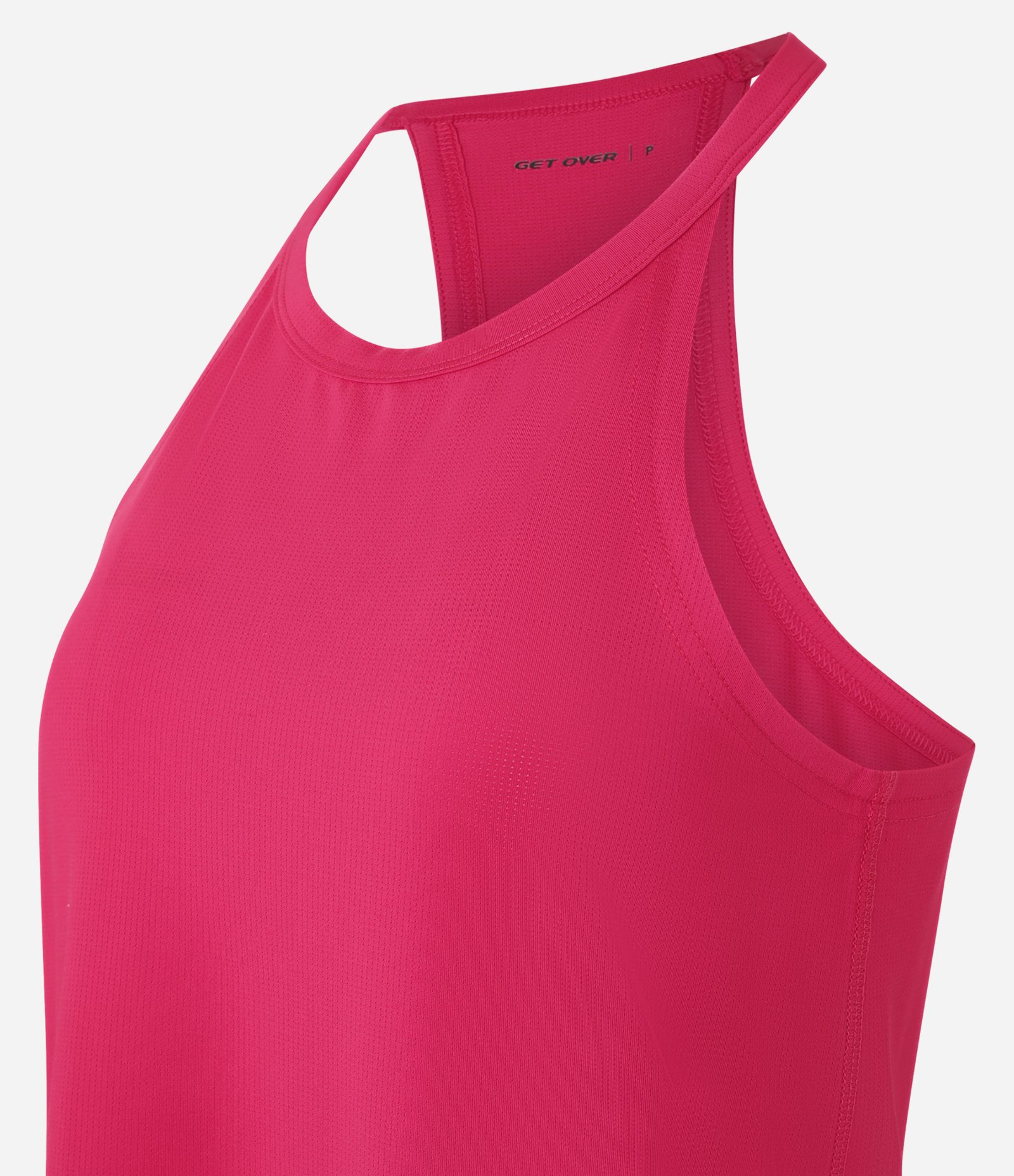 Regata Esportiva em Microfibra com Alças Finas Rosa 7