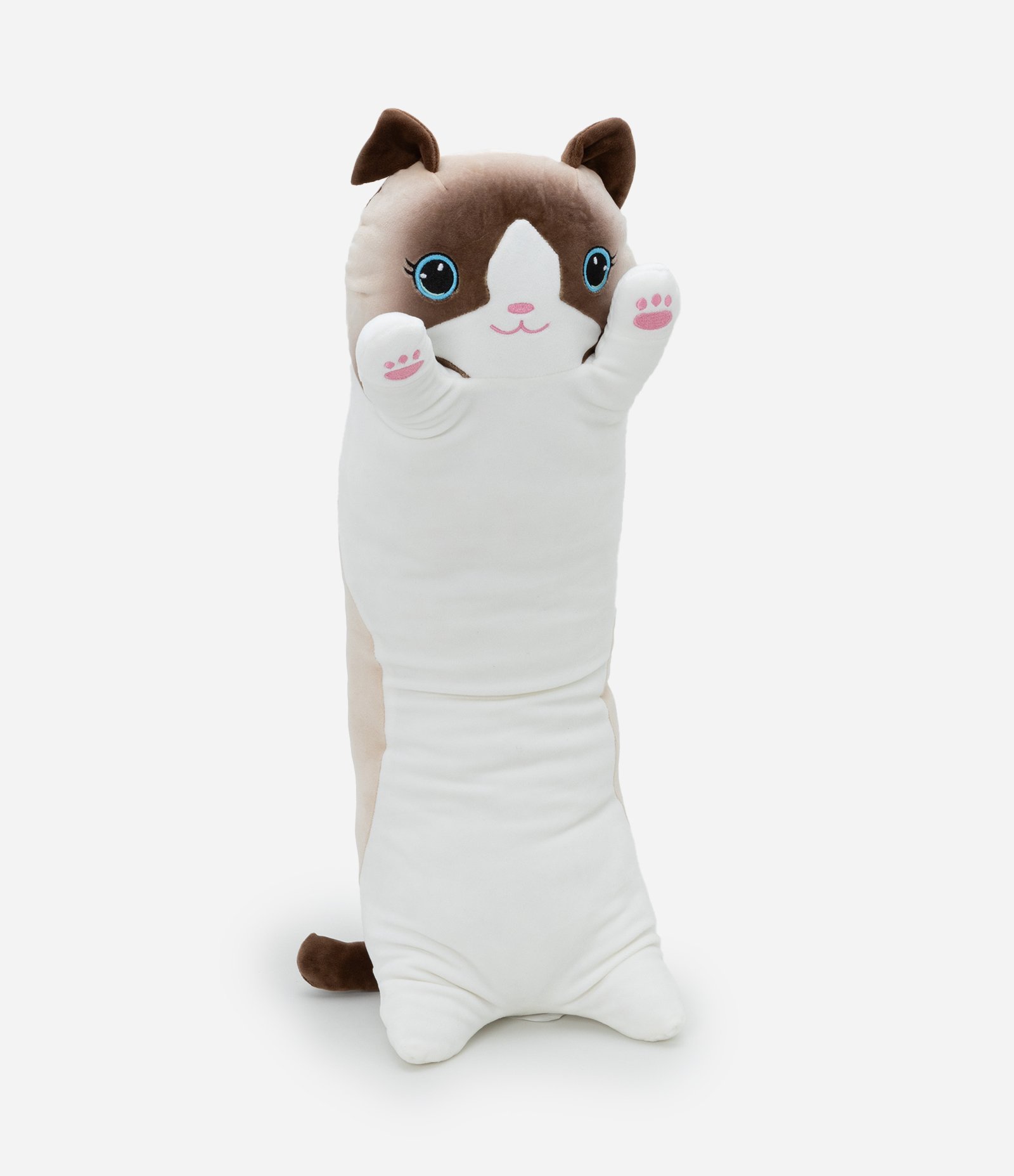 Almofada de Rolo com Forma de Gatinho Siamês Bege 1