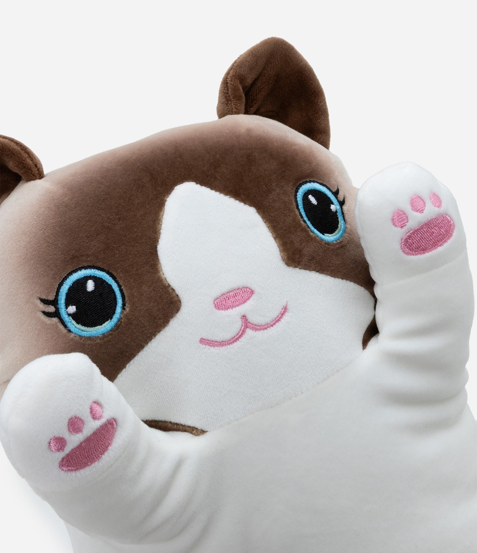 Almofada de Rolo com Forma de Gatinho Siamês Bege 2