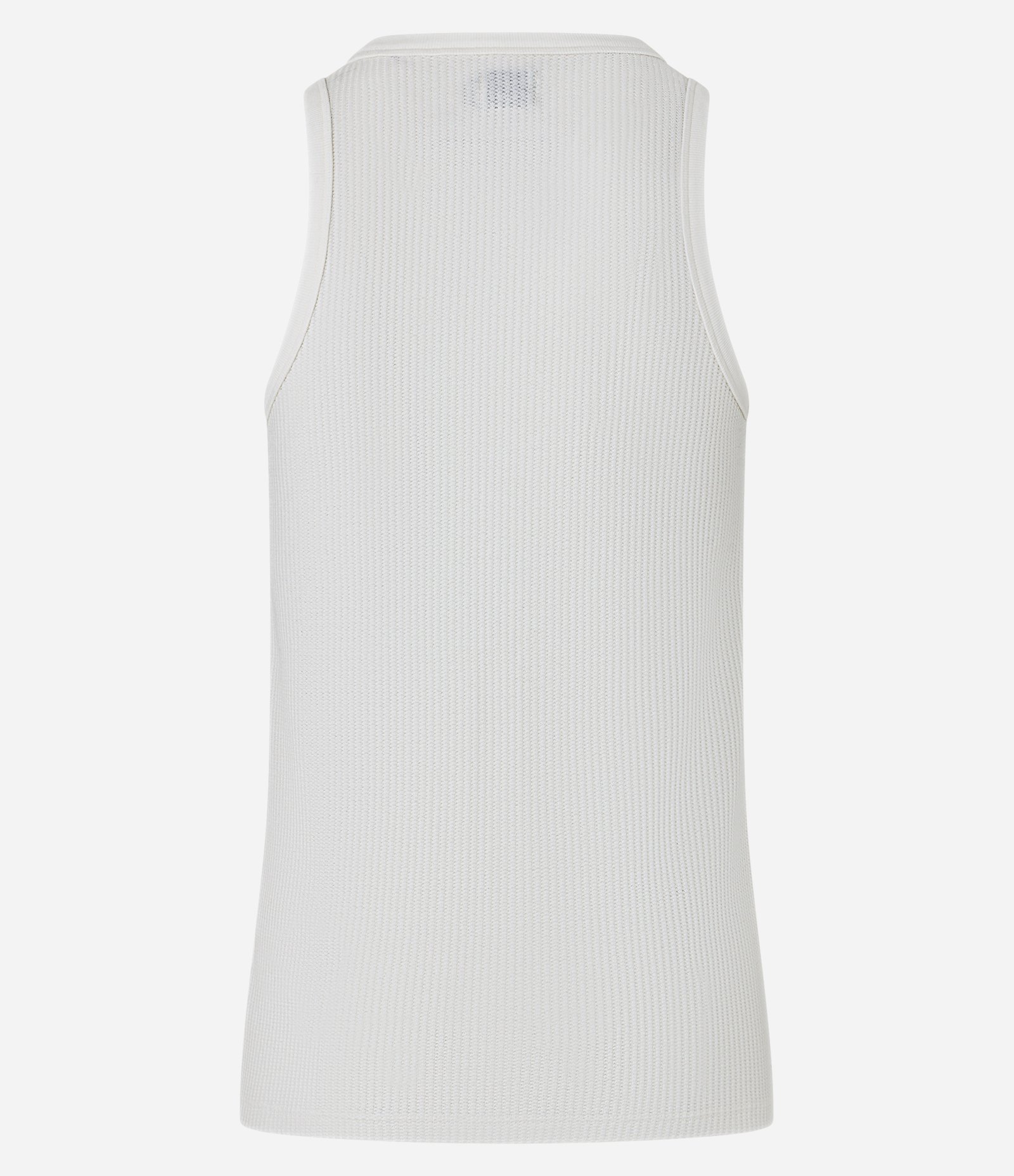 Regata Regular em Flamê com Textura Branco 7