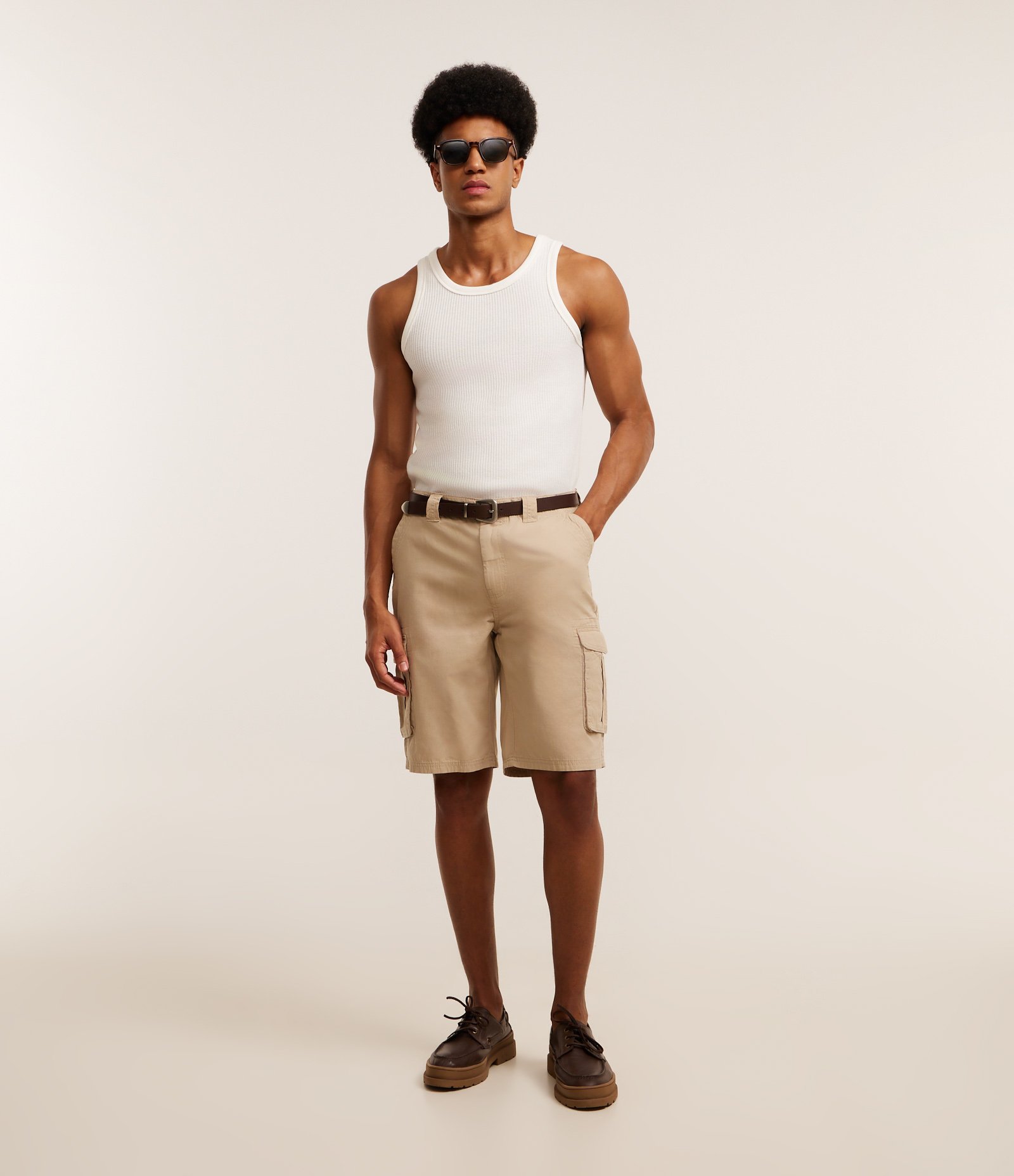 Regata Regular em Flamê com Textura Branco 2