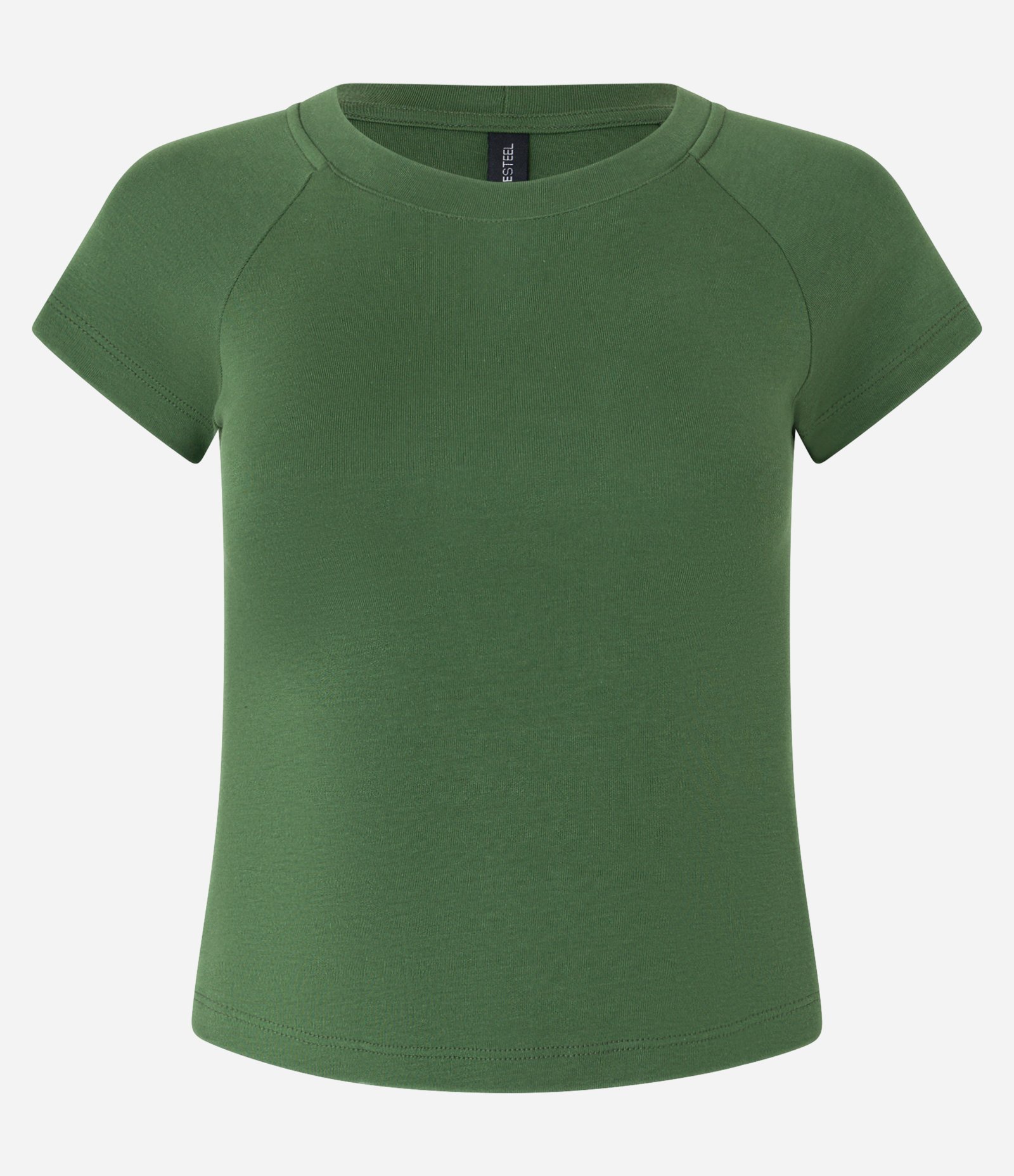 Blusa Curta em Suedine com Cava Raglan Verde 4