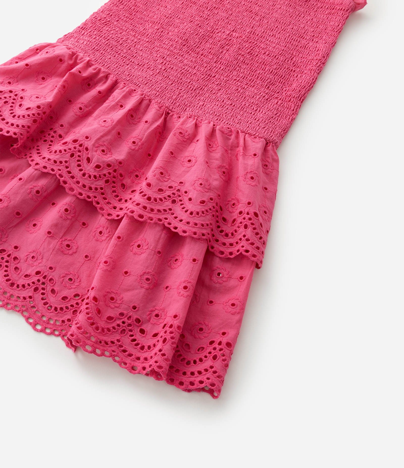 Vestido Infantil de Alcinha em Laise - Tam 5 a 14 Anos Rosa 7