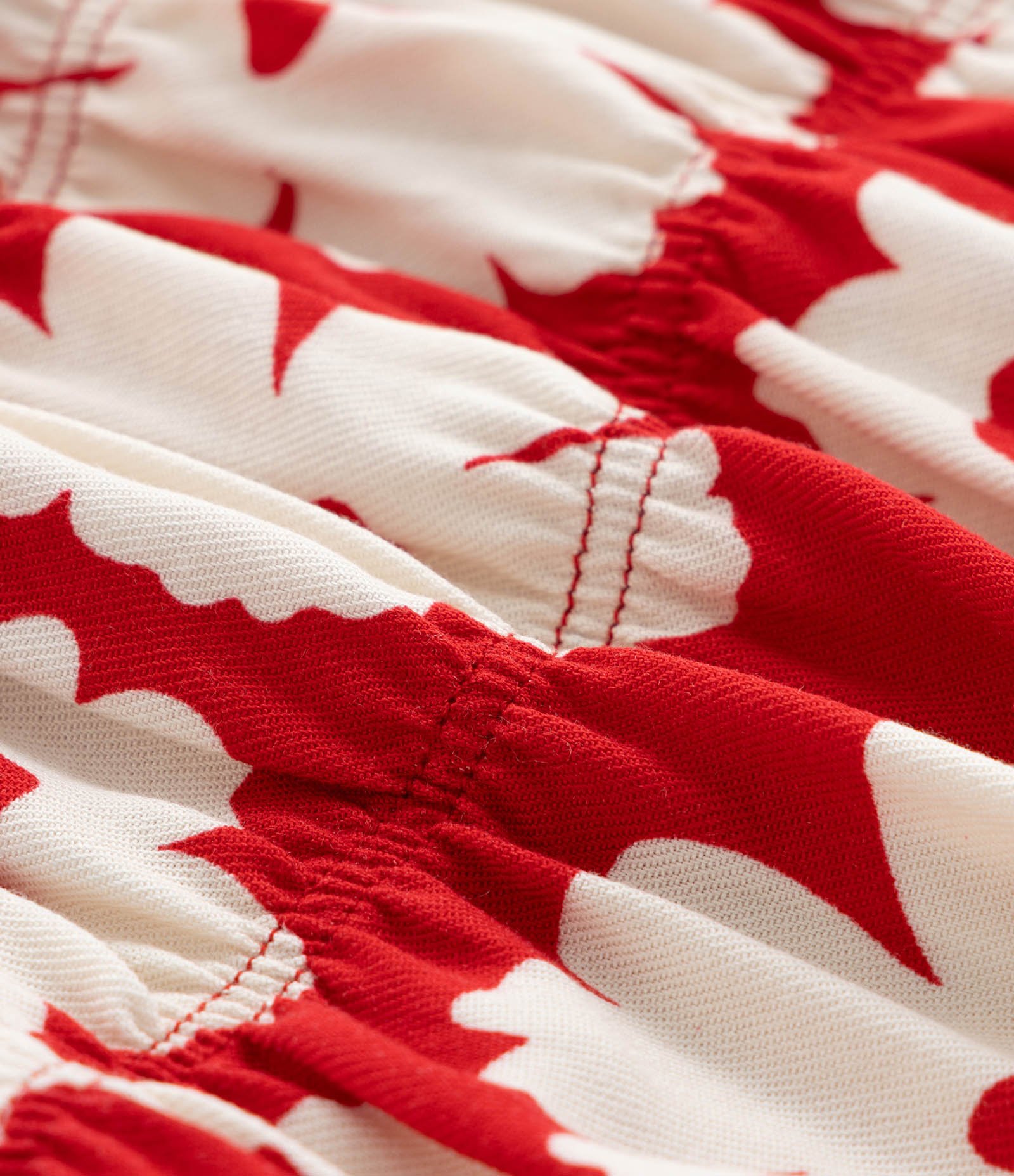 Blusa Cropped Infantil em Twill com Estampa Floral - Tam 5 a 14 Anos Vermelho 3