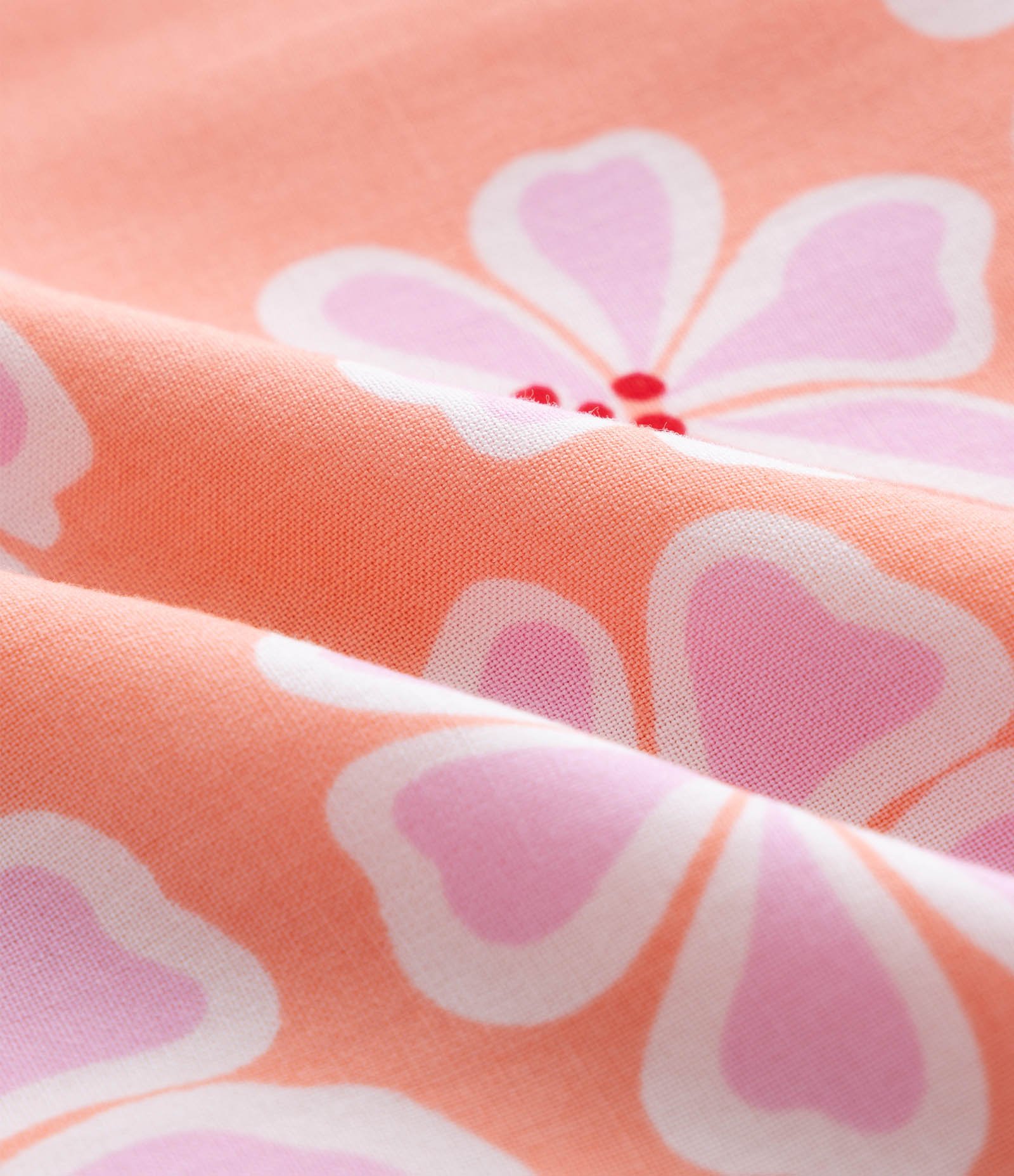 Vestido Infantil com Cut Out e Manga Bufante - Tam 5 a 14 Anos Laranja 3