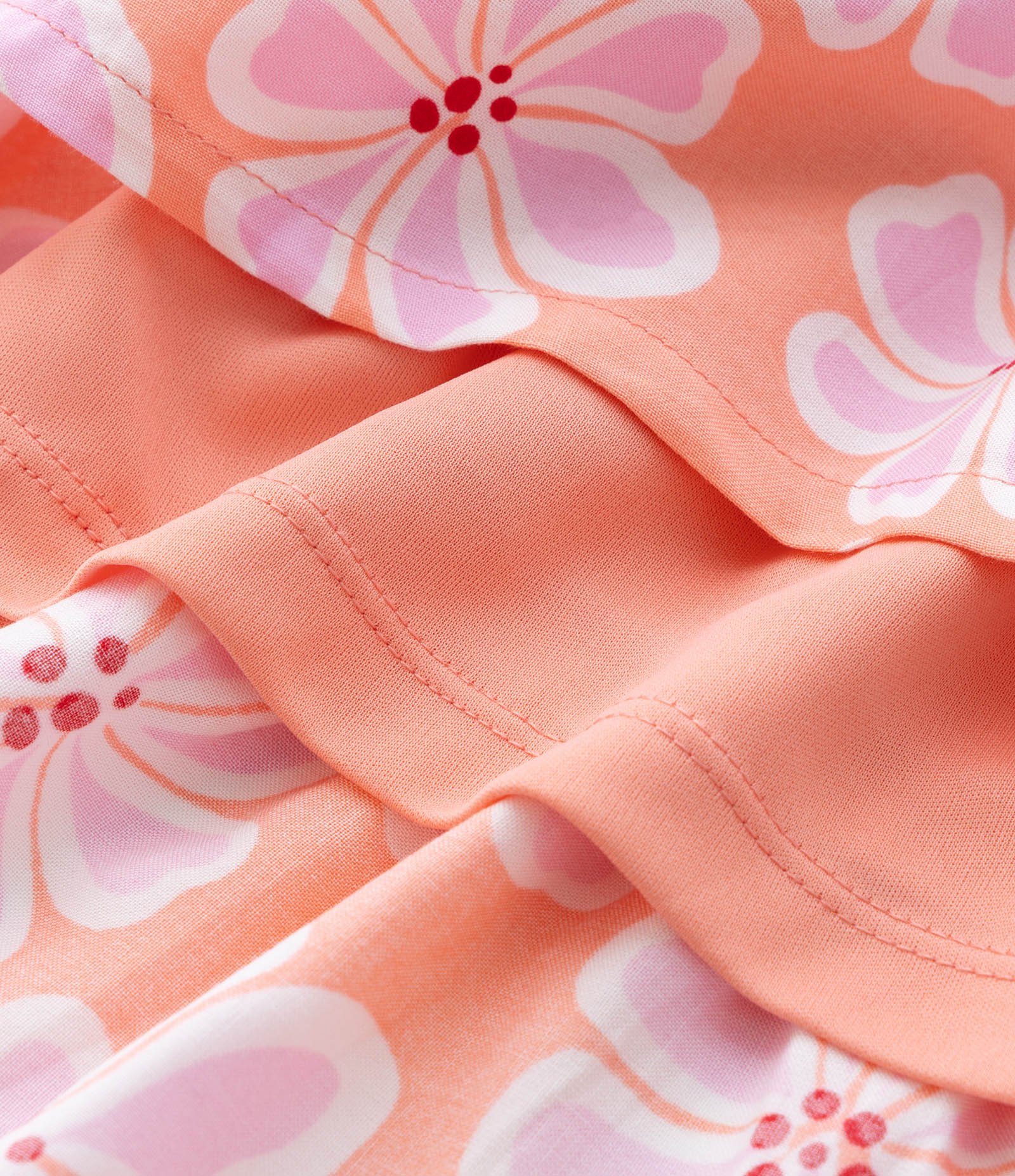 Vestido Infantil com Cut Out e Manga Bufante - Tam 5 a 14 Anos Laranja 4