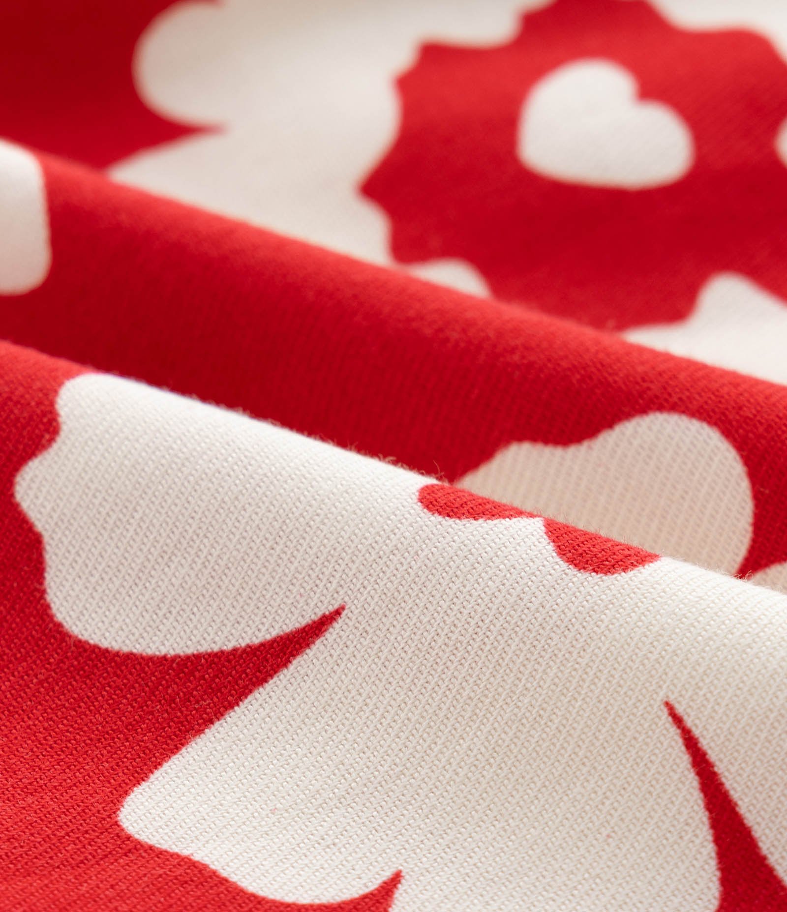 Calça Wide Leg Clochard Infantil com Estampa Floral - Tam 5 a 14 Anos Vermelho 3